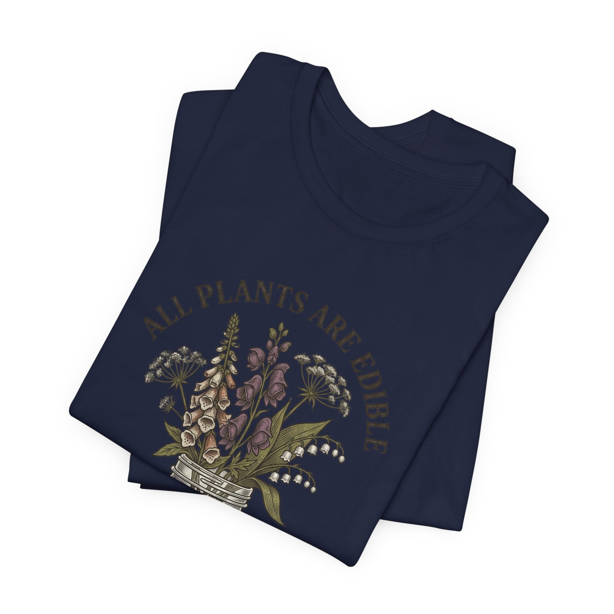 All Plants Are Edible Tee | Vintage Botanical, Dark Nature Humor