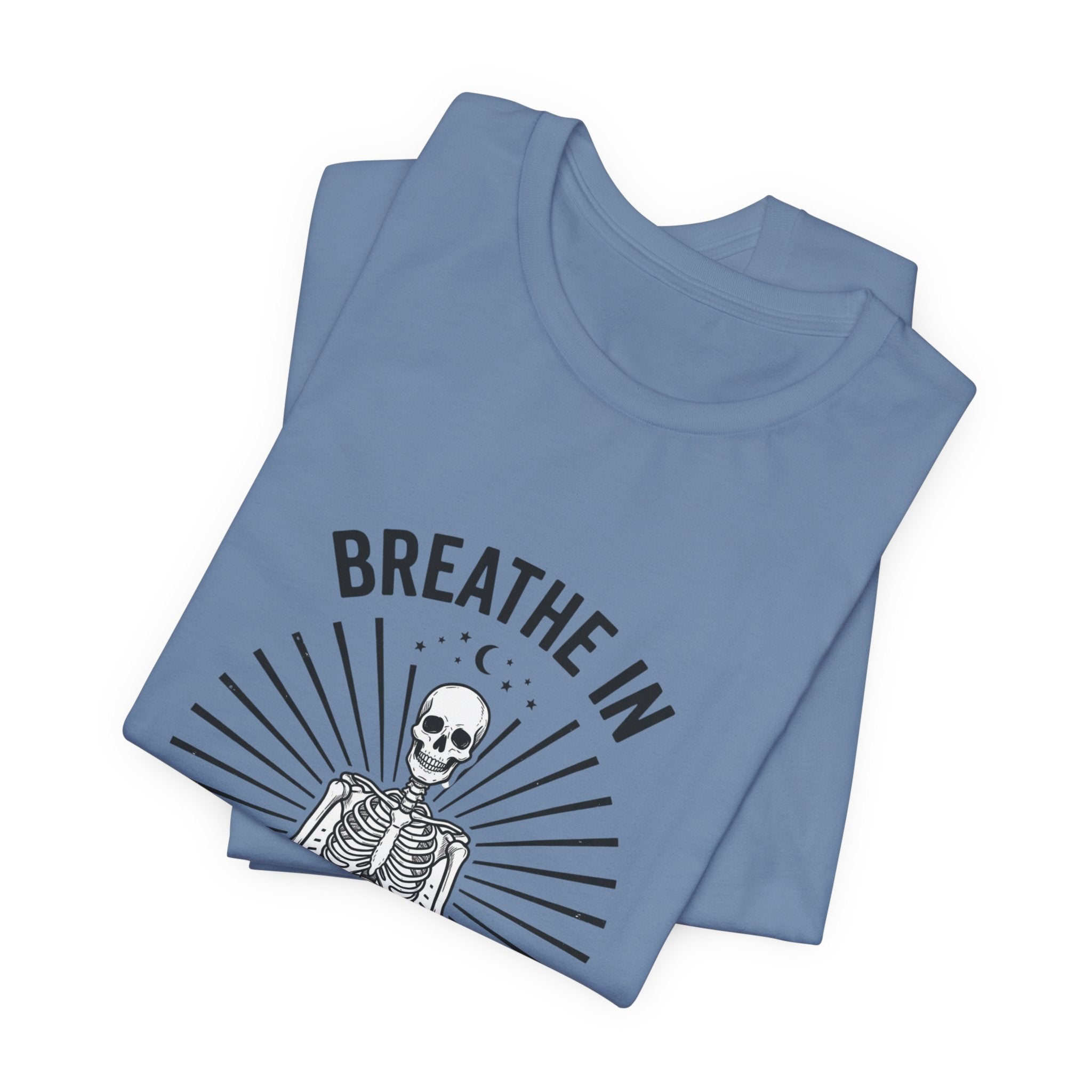 Breathe In Scream Internally Skeleton Tee | Skeleton Humor, Goth Shirt