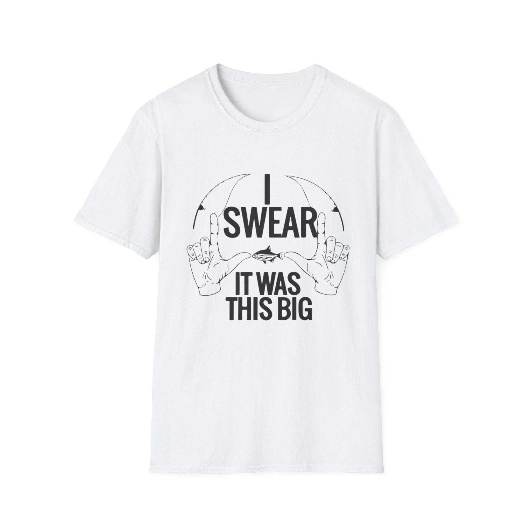 I Swear It Was This Big T-Shirt — Funny Retro Fish Tale Tee
