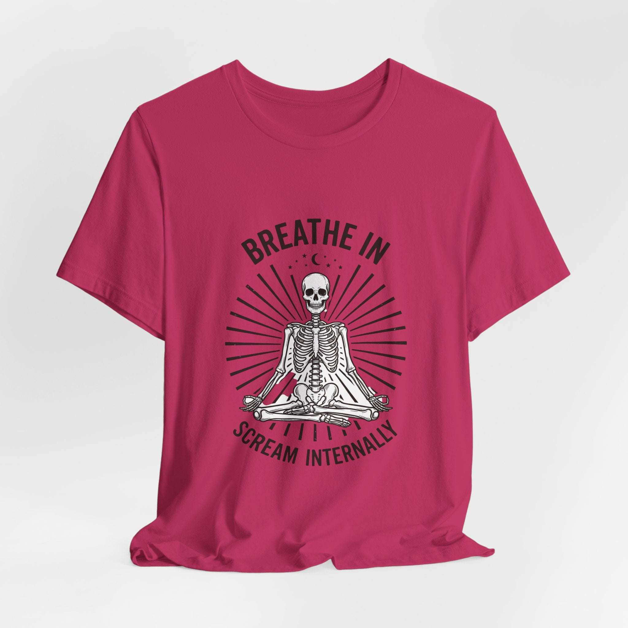 Breathe In Scream Internally Skeleton Tee | Skeleton Humor, Goth Shirt