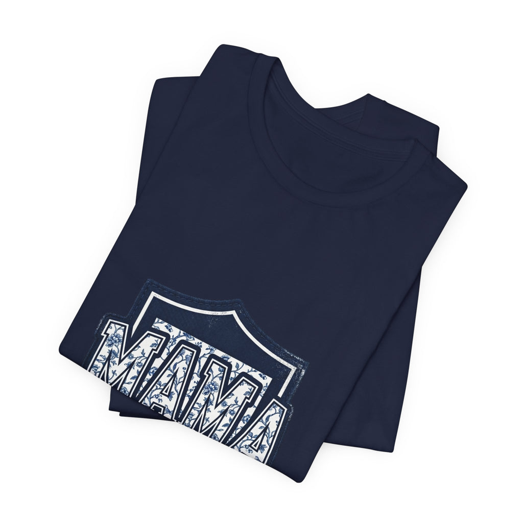 Mama Shield Tee | Mother's Day Mom Shirt, Floral Crest Design