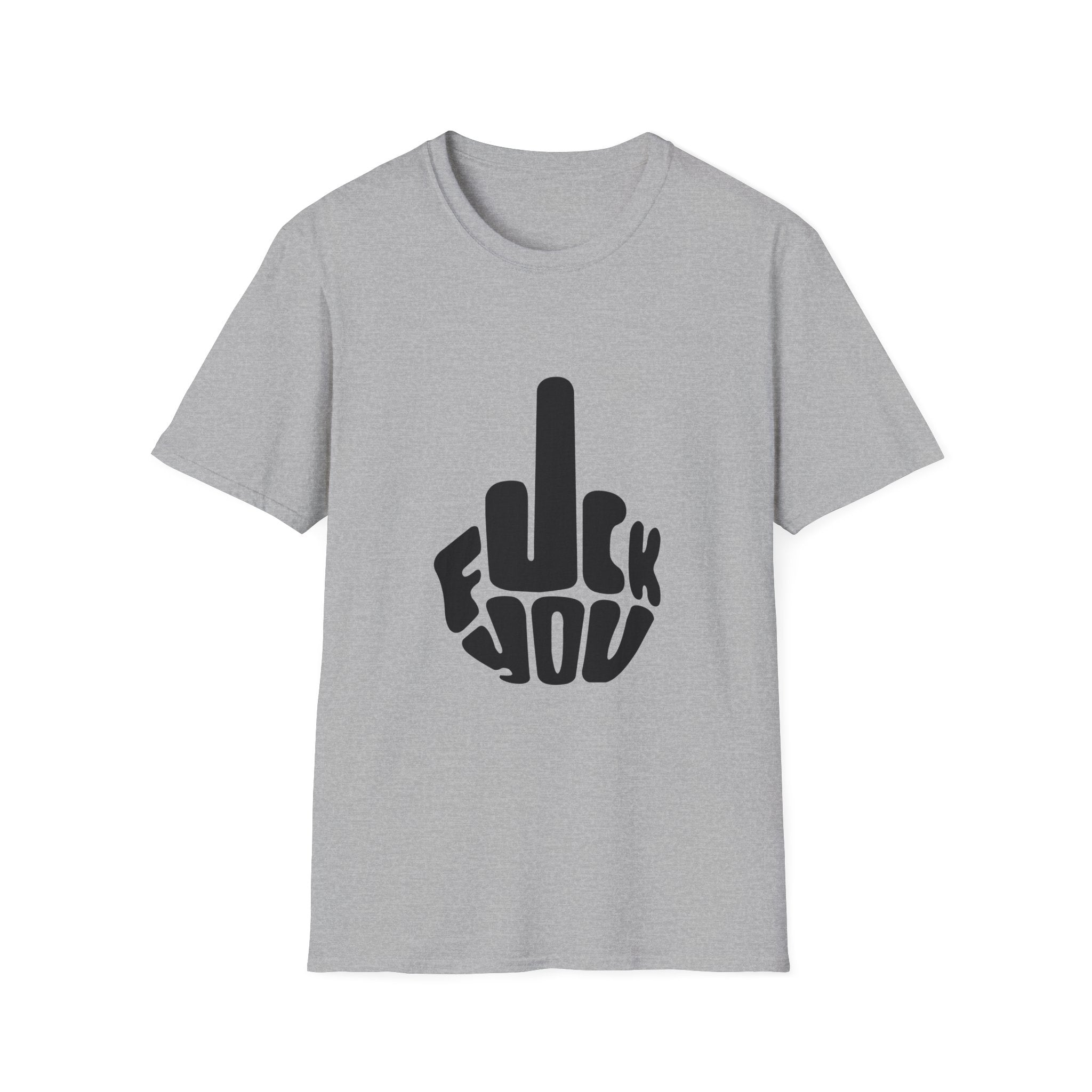 Graphic Tee — Bold "F**k You" Middle Finger Design