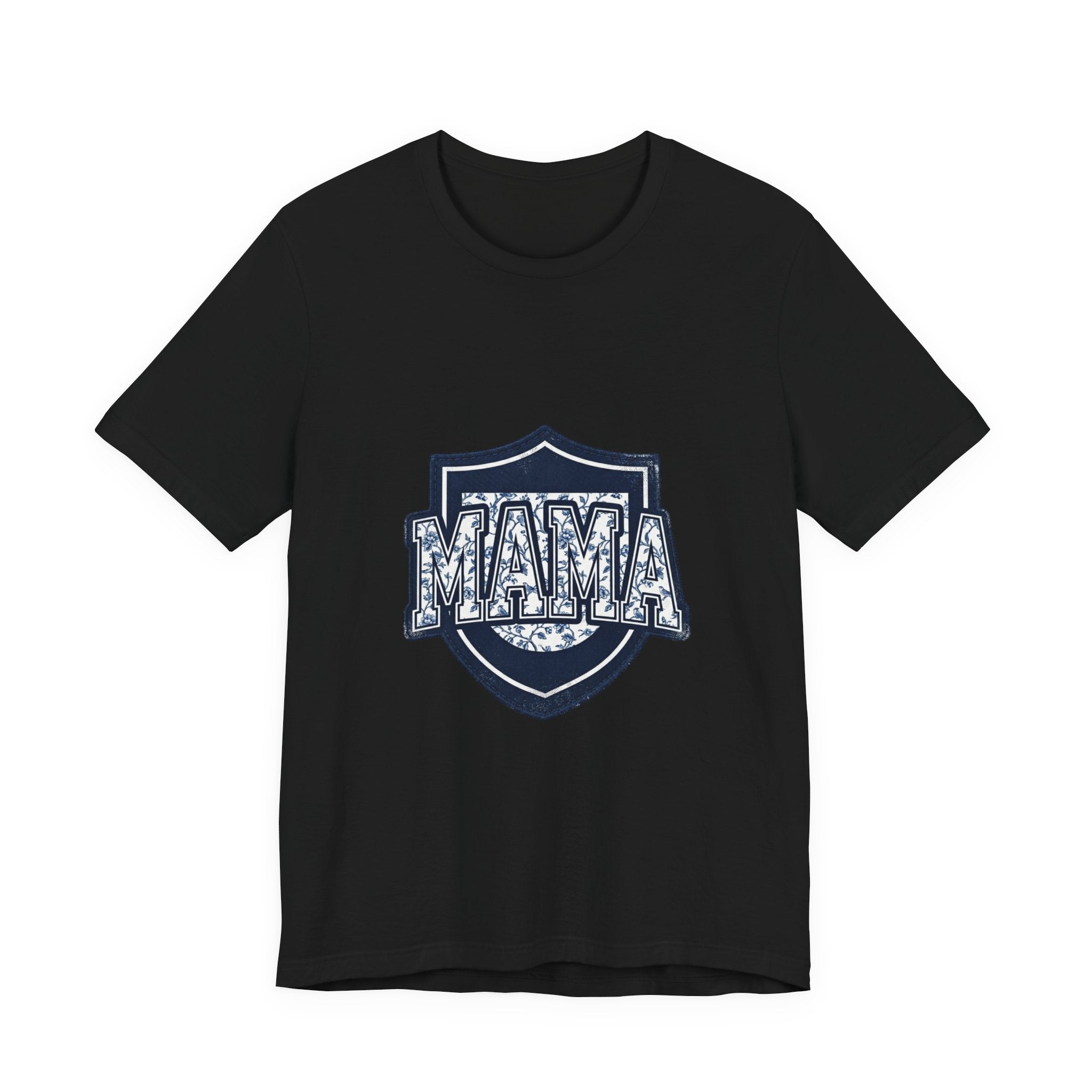 Mama Shield Tee | Mother's Day Mom Shirt, Floral Crest Design