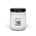Slow and Steady Smokes Candle | Soy 9oz, Cannabis 420 Stoner Humor