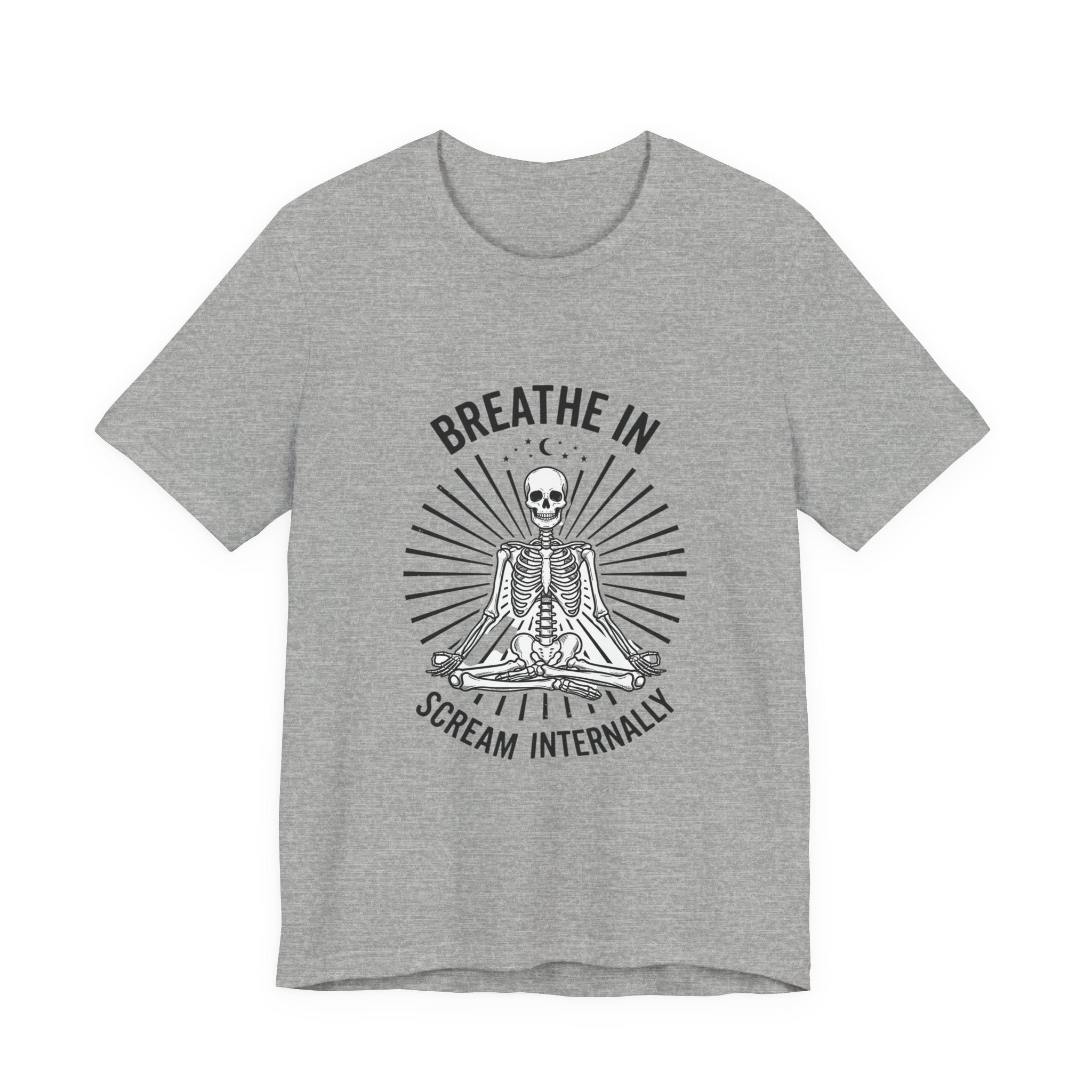 Breathe In Scream Internally Skeleton Tee | Skeleton Humor, Goth Shirt