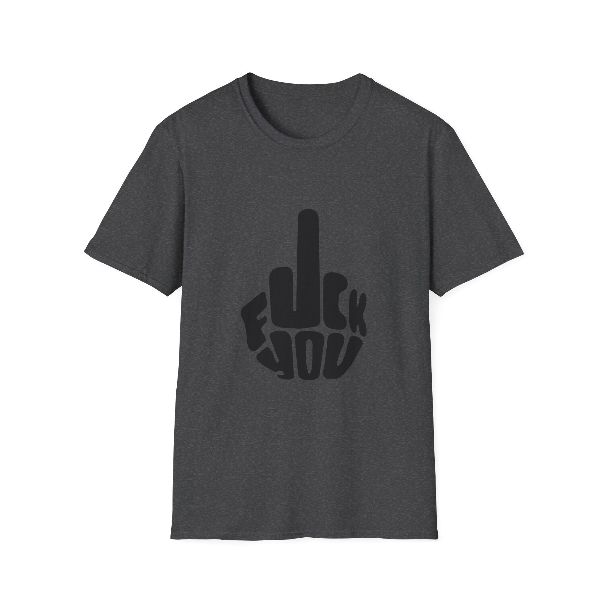 Graphic Tee — Bold "F**k You" Middle Finger Design