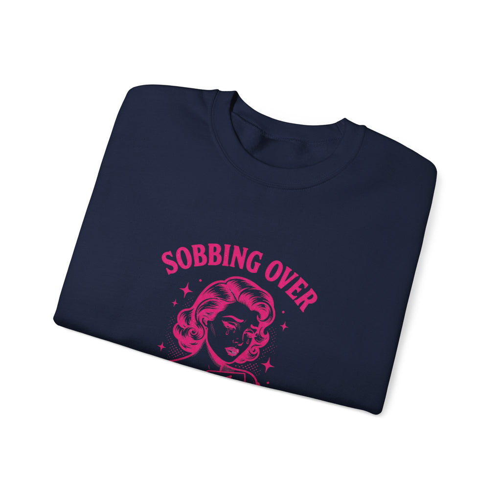 Sobbing Over Fictional Men Sweatshirt | BookTok Romance, Reader Shirt