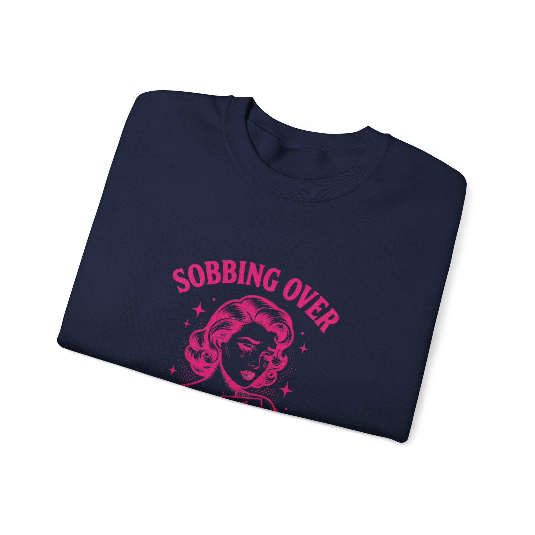 Sobbing Over Fictional Men Sweatshirt | BookTok Romance, Reader Shirt