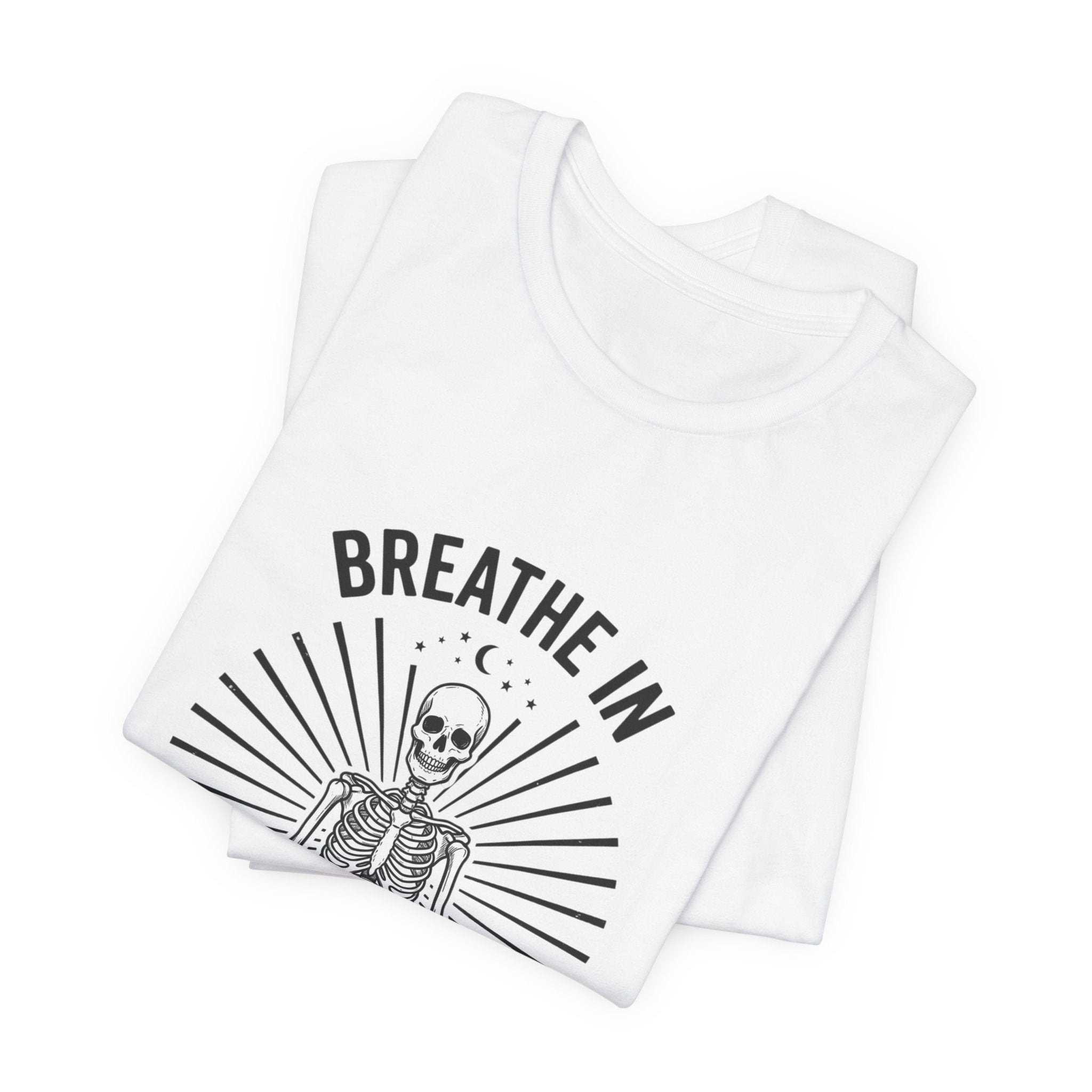Breathe In Scream Internally Skeleton Tee | Skeleton Humor, Goth Shirt