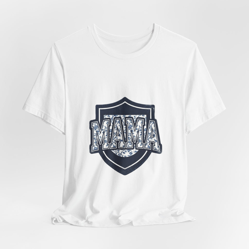 Mama Shield Tee | Mother's Day Mom Shirt, Floral Crest Design