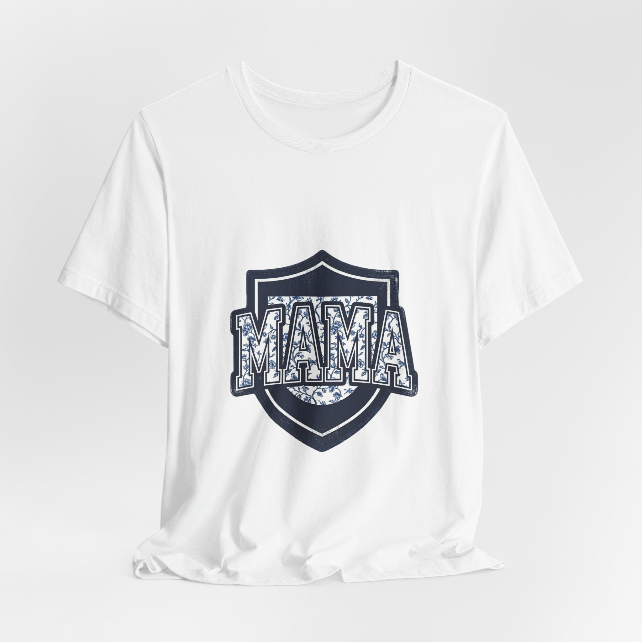 Mama Shield Tee | Mother's Day Mom Shirt, Floral Crest Design