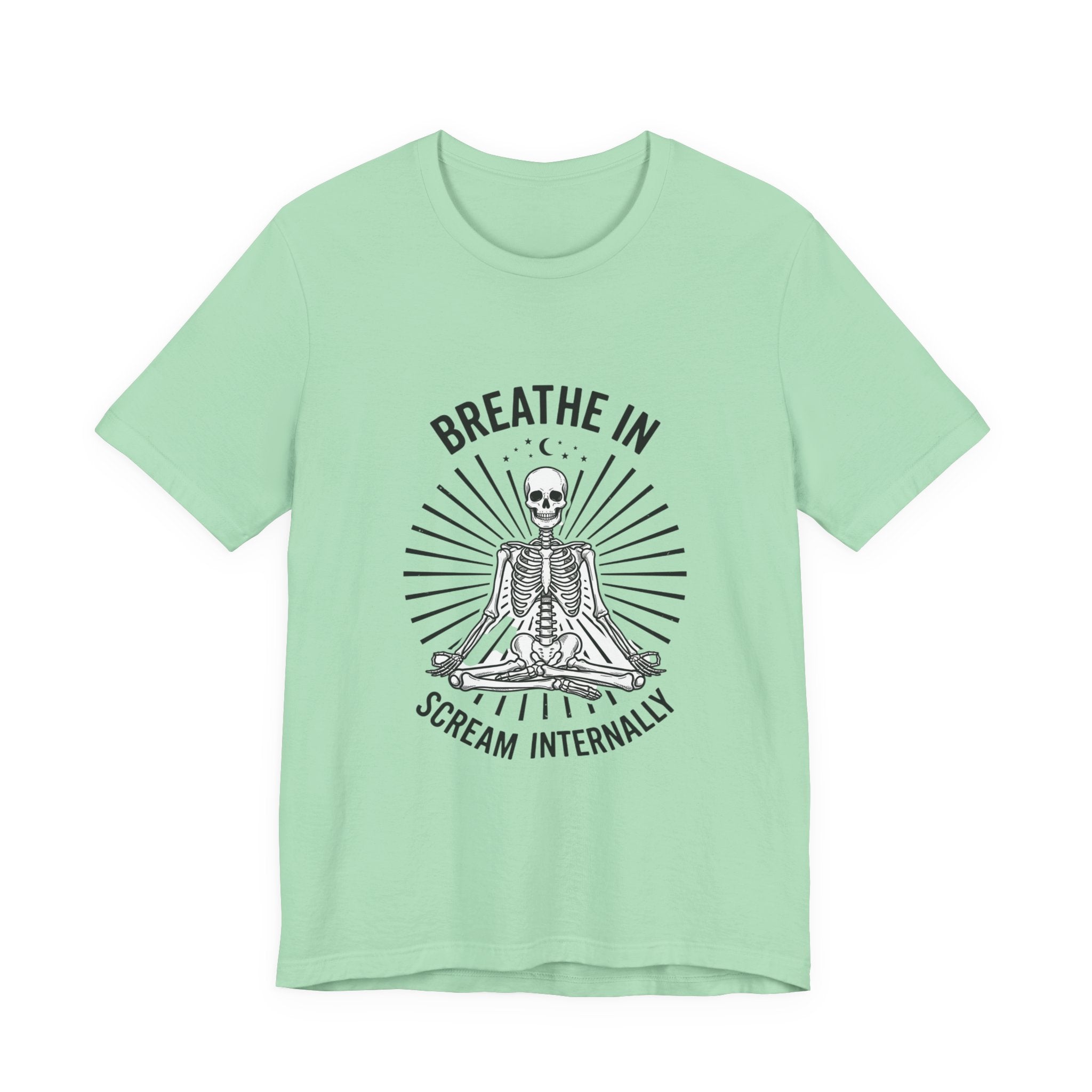Breathe In Scream Internally Skeleton Tee | Skeleton Humor, Goth Shirt