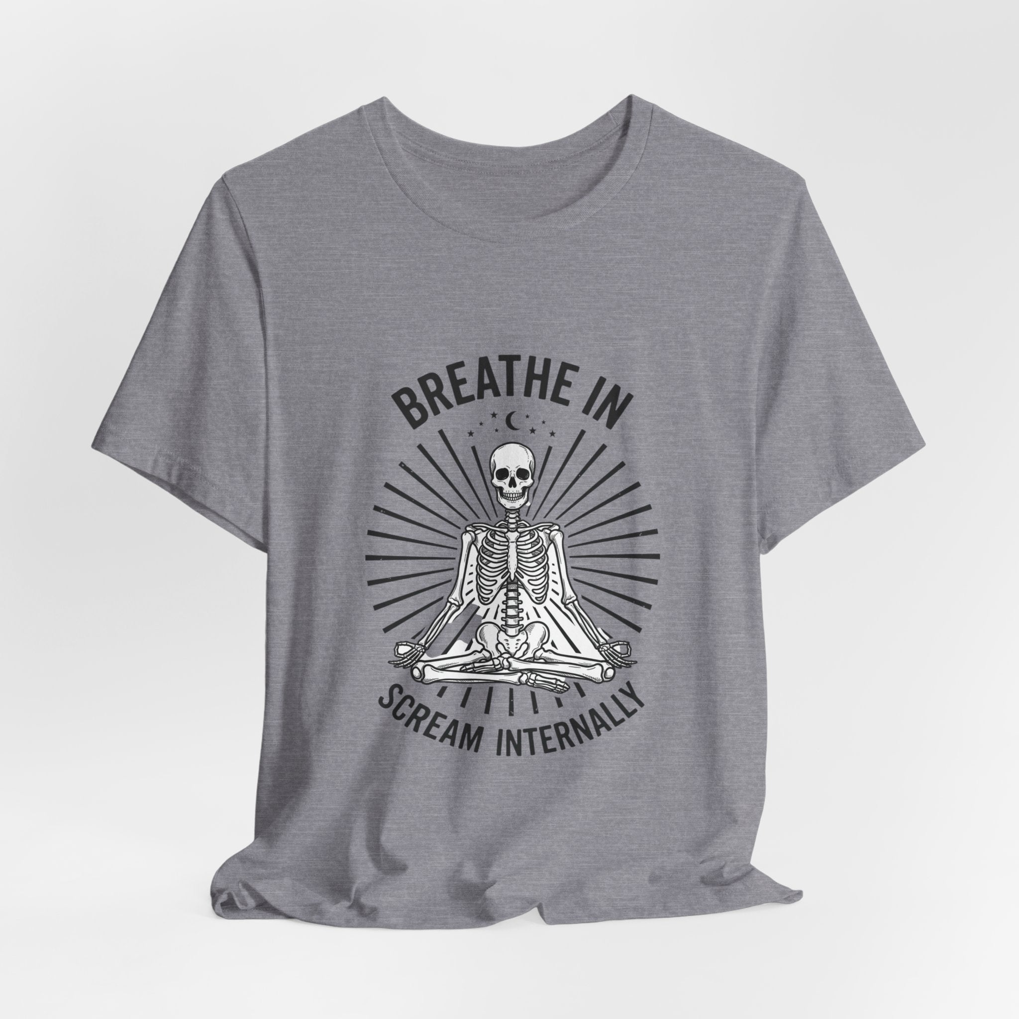 Breathe In Scream Internally Skeleton Tee | Skeleton Humor, Goth Shirt