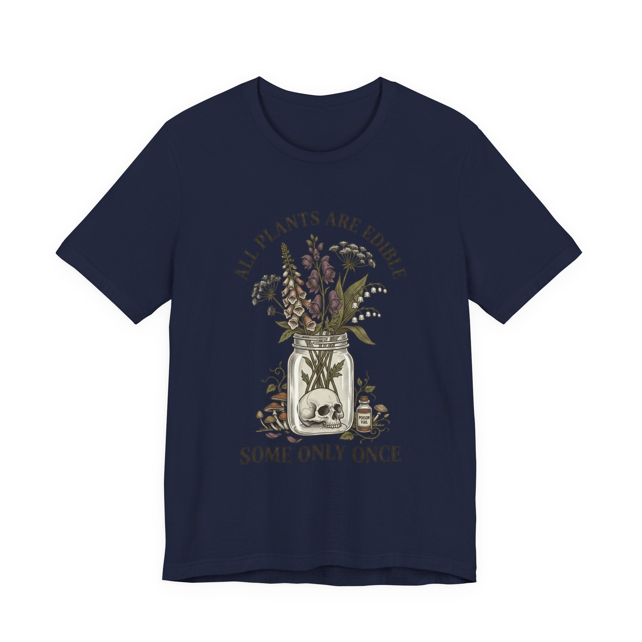 All Plants Are Edible Tee | Vintage Botanical, Dark Nature Humor
