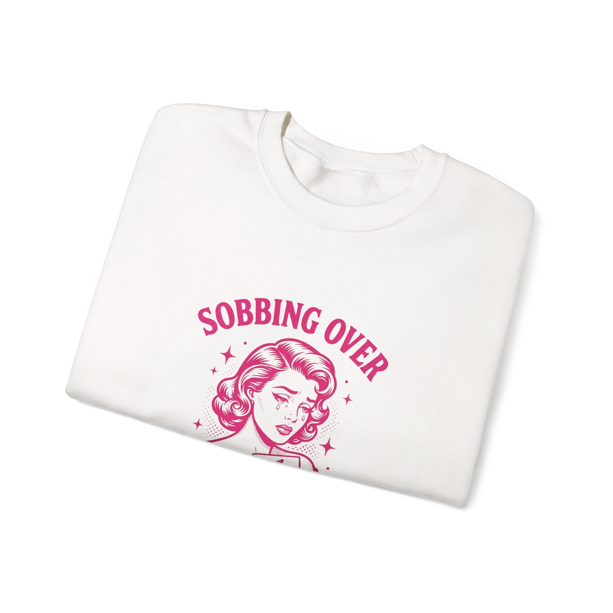 Sobbing Over Fictional Men Sweatshirt | BookTok Romance, Reader Shirt