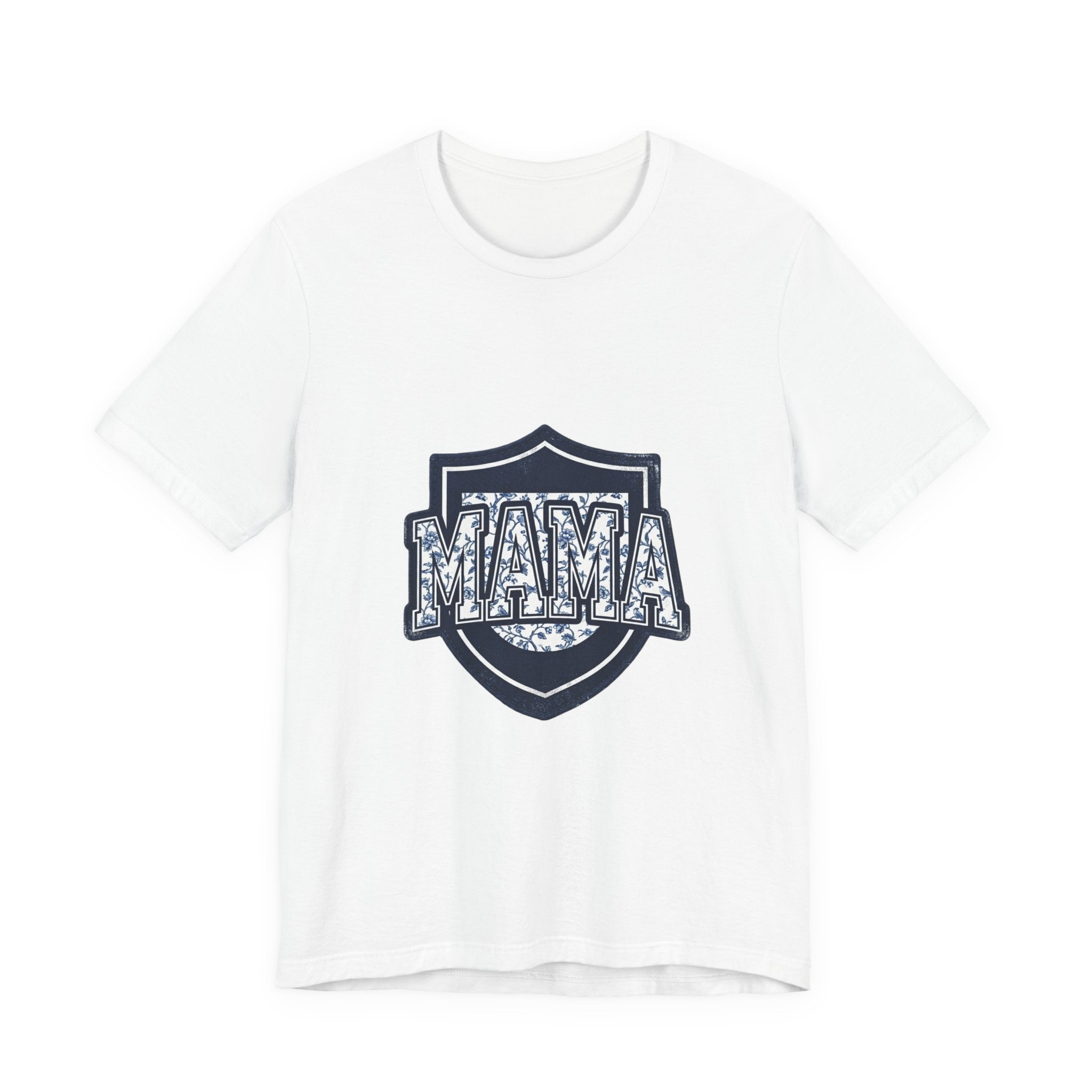 Mama Shield Tee | Mother's Day Mom Shirt, Floral Crest Design