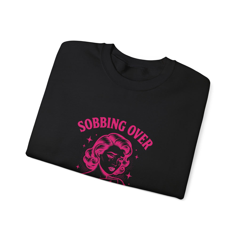Sobbing Over Fictional Men Sweatshirt | BookTok Romance, Reader Shirt