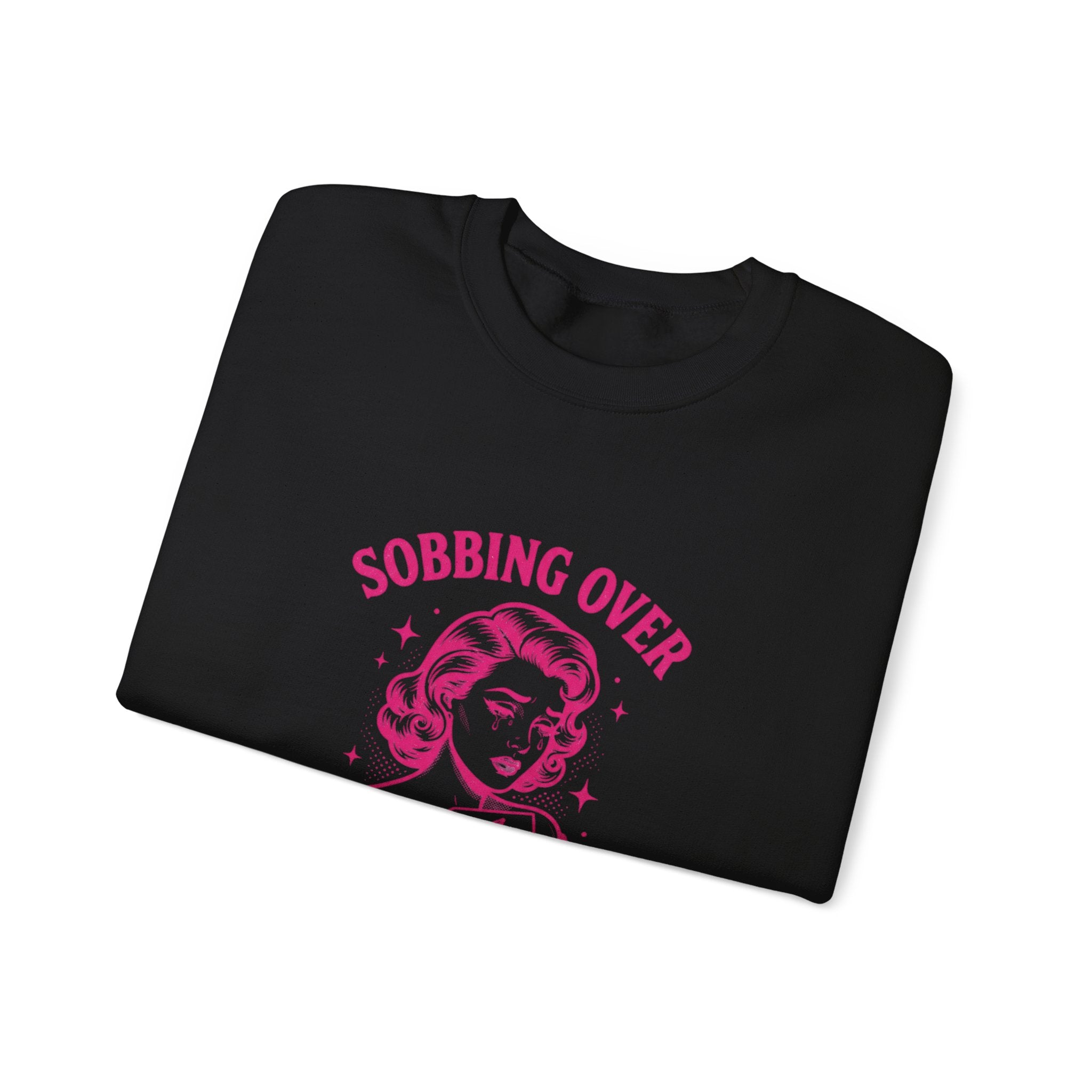 Sobbing Over Fictional Men Sweatshirt | BookTok Romance, Reader Shirt