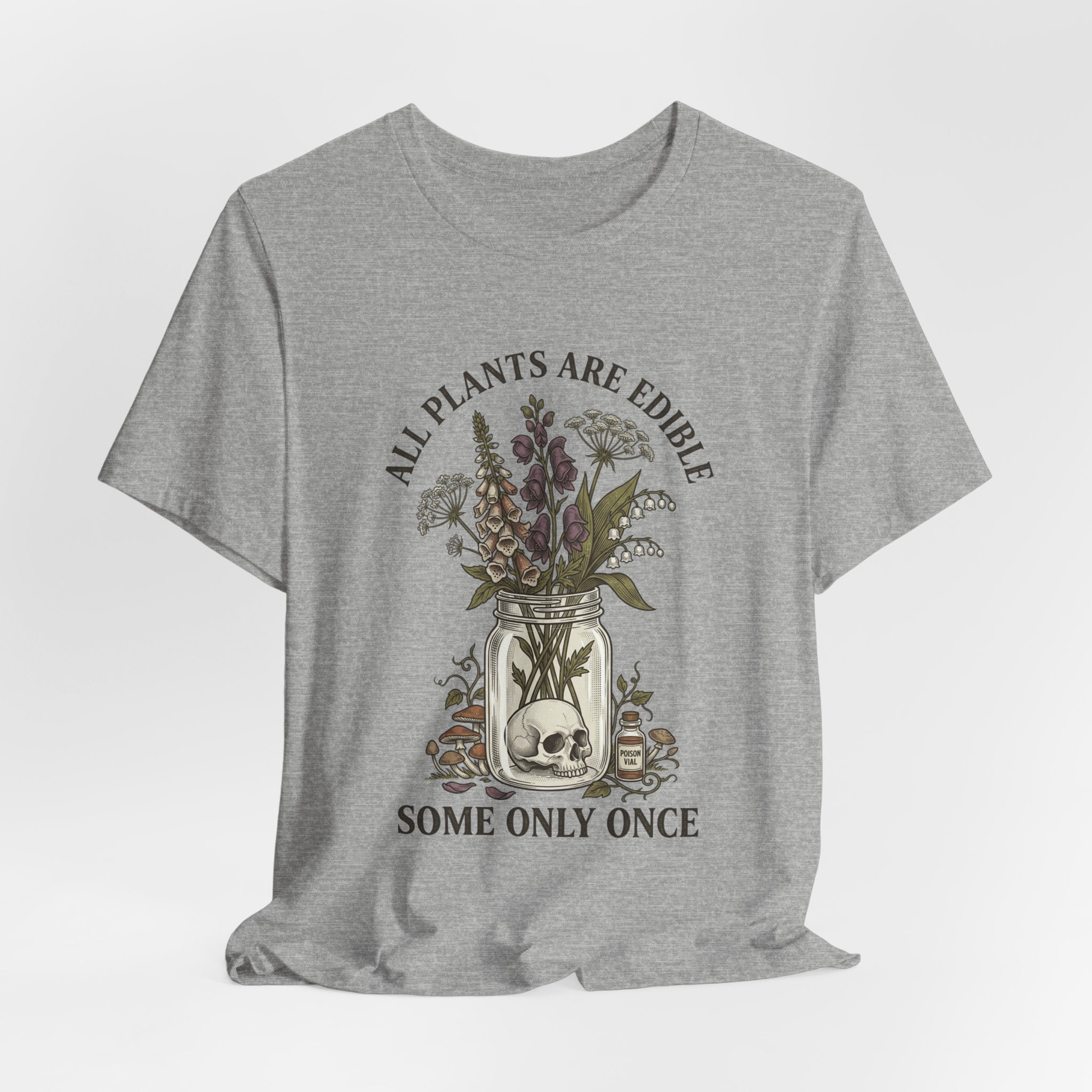 All Plants Are Edible Tee | Vintage Botanical, Dark Nature Humor