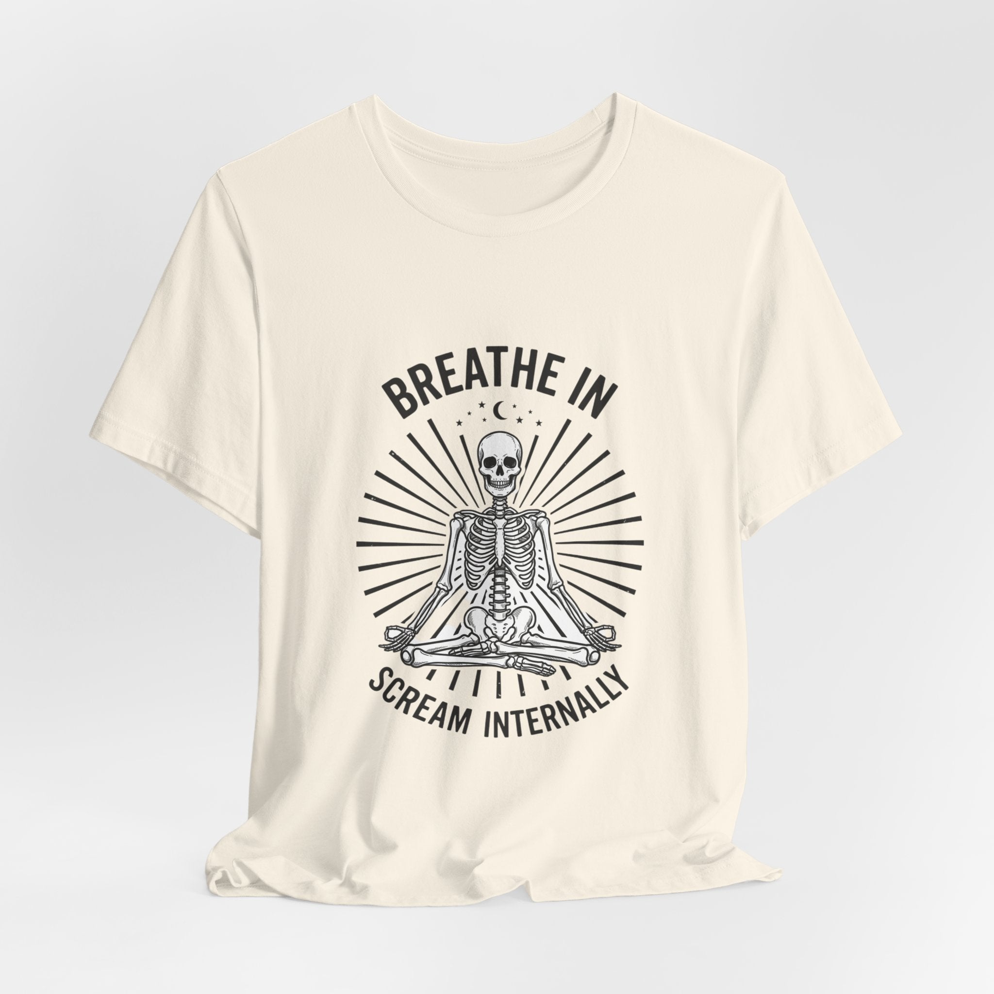Breathe In Scream Internally Skeleton Tee | Skeleton Humor, Goth Shirt