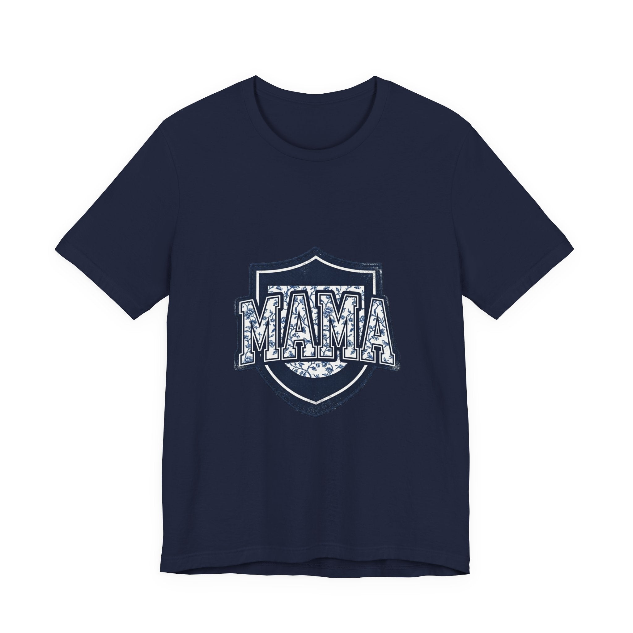 Mama Shield Tee | Mother's Day Mom Shirt, Floral Crest Design