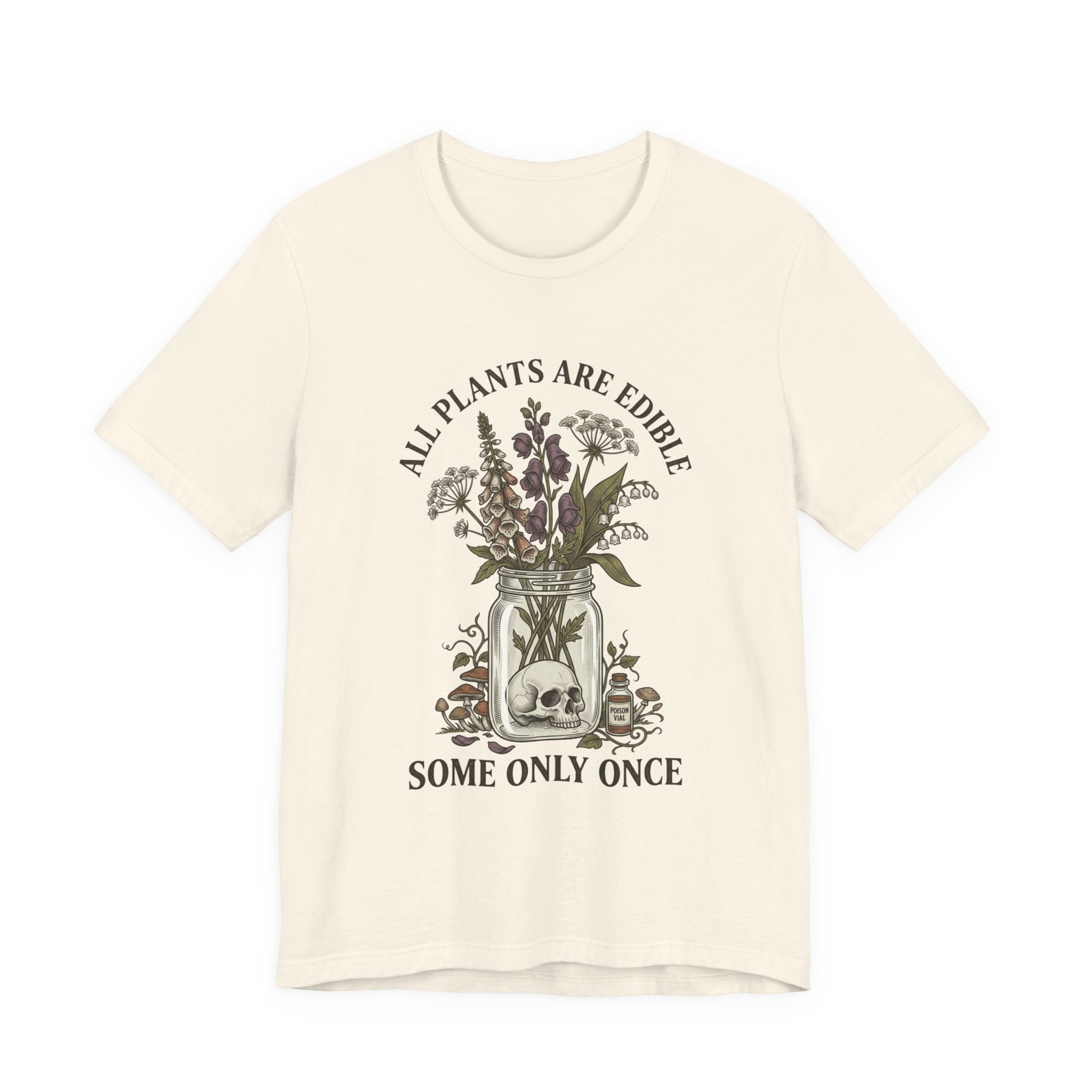 All Plants Are Edible Tee | Vintage Botanical, Dark Nature Humor