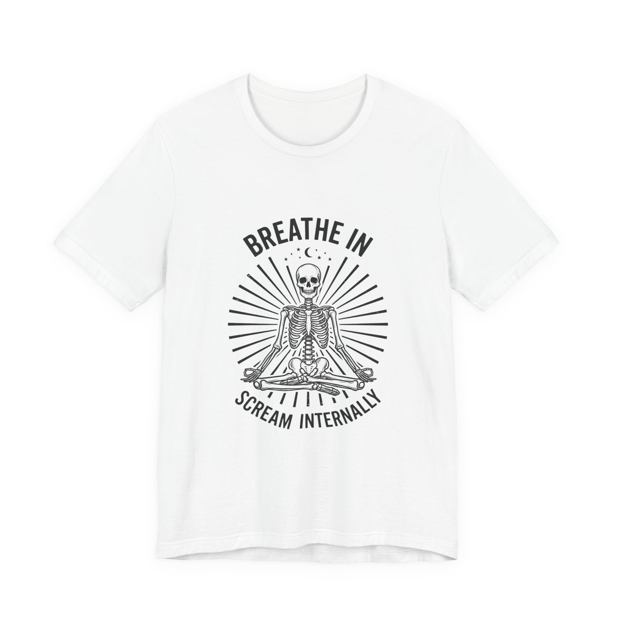 Breathe In Scream Internally Skeleton Tee | Skeleton Humor, Goth Shirt