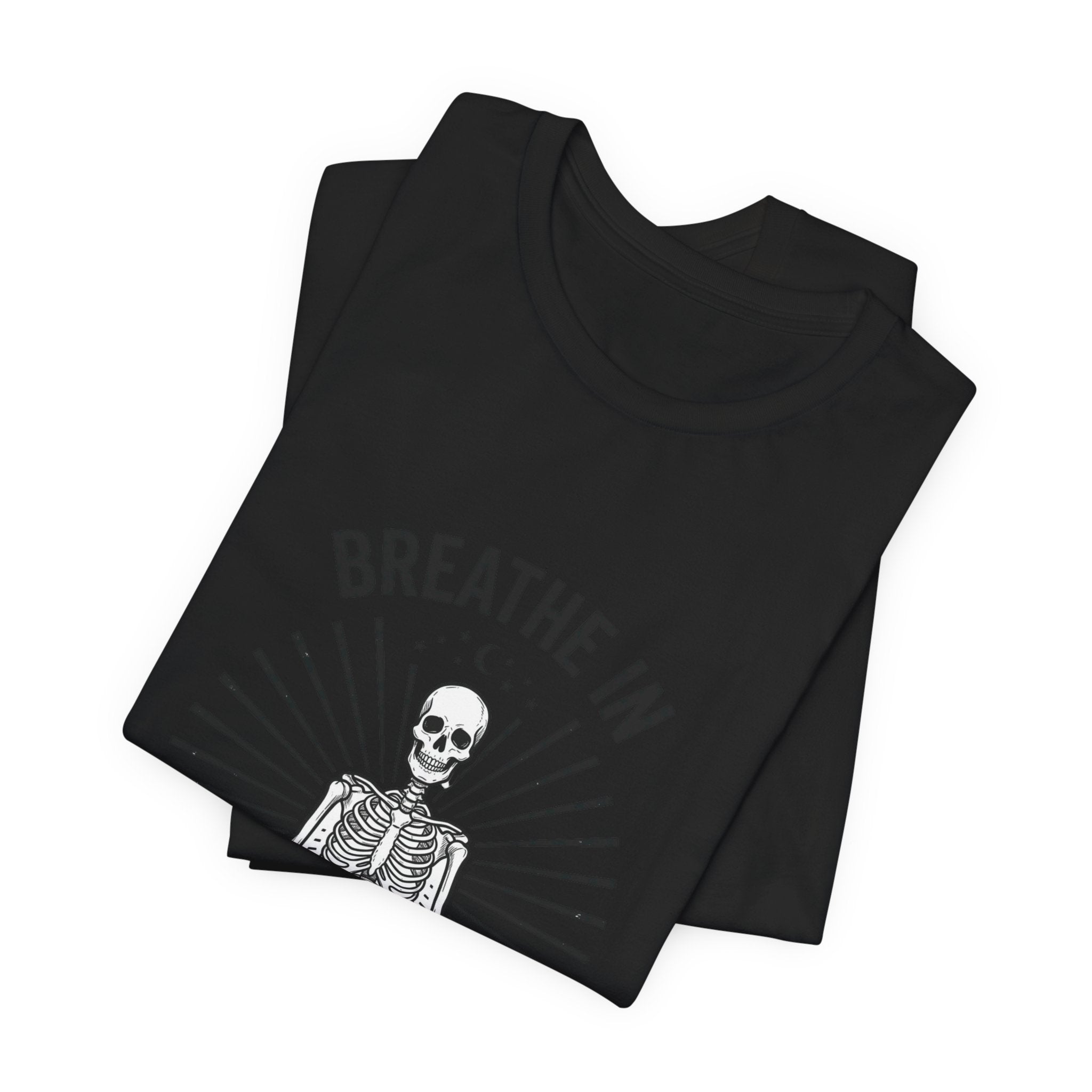 Breathe In Scream Internally Skeleton Tee | Skeleton Humor, Goth Shirt