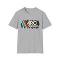 Arcaholic Graphic T-Shirt — Retro Rainbow Arc Design