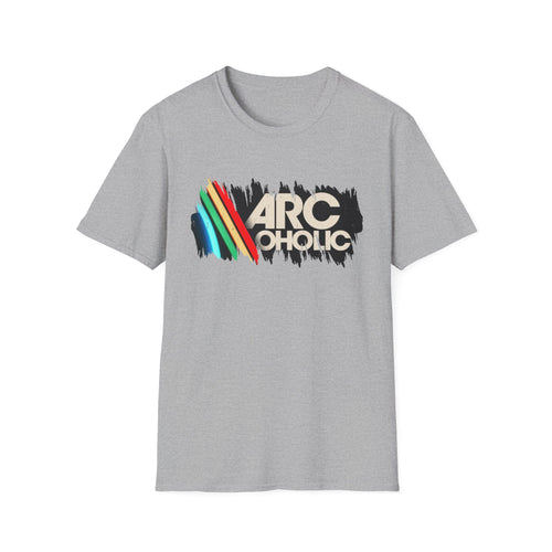 Arcaholic Graphic T-Shirt — Retro Rainbow Arc Design
