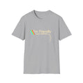 Friendly Retro Tee — "I'm Friendly" Rainbow Graphic T-Shirt