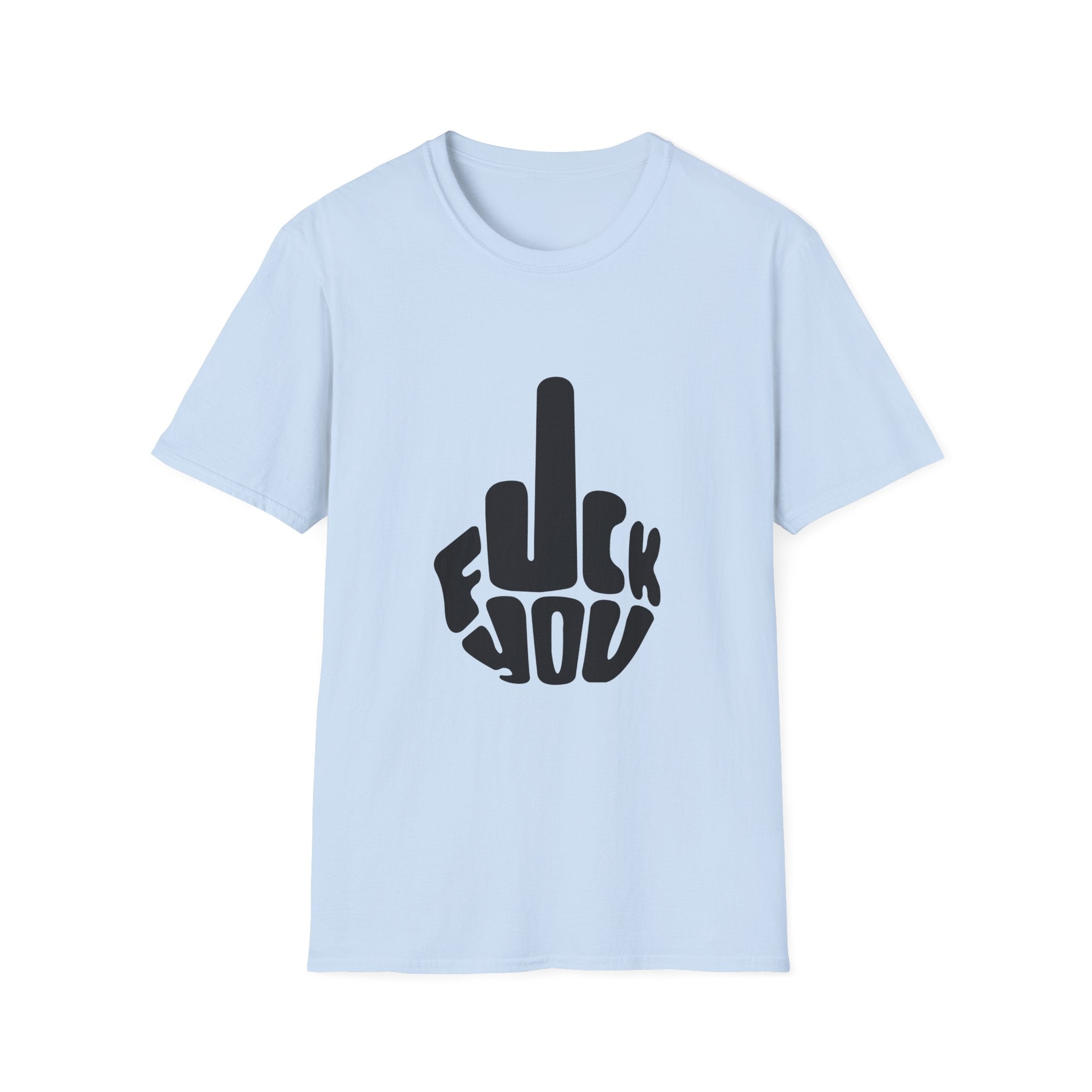 Graphic Tee — Bold "F**k You" Middle Finger Design