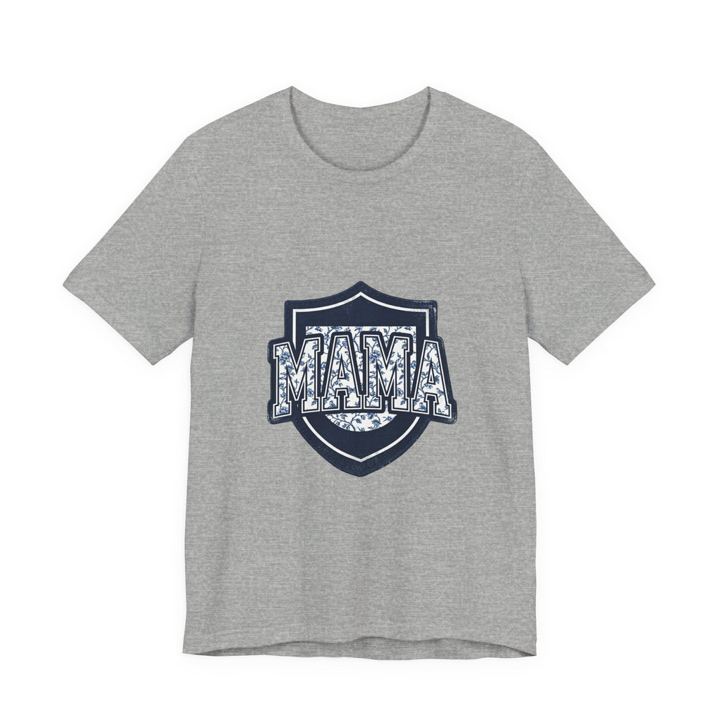 Mama Shield Tee | Mother's Day Mom Shirt, Floral Crest Design