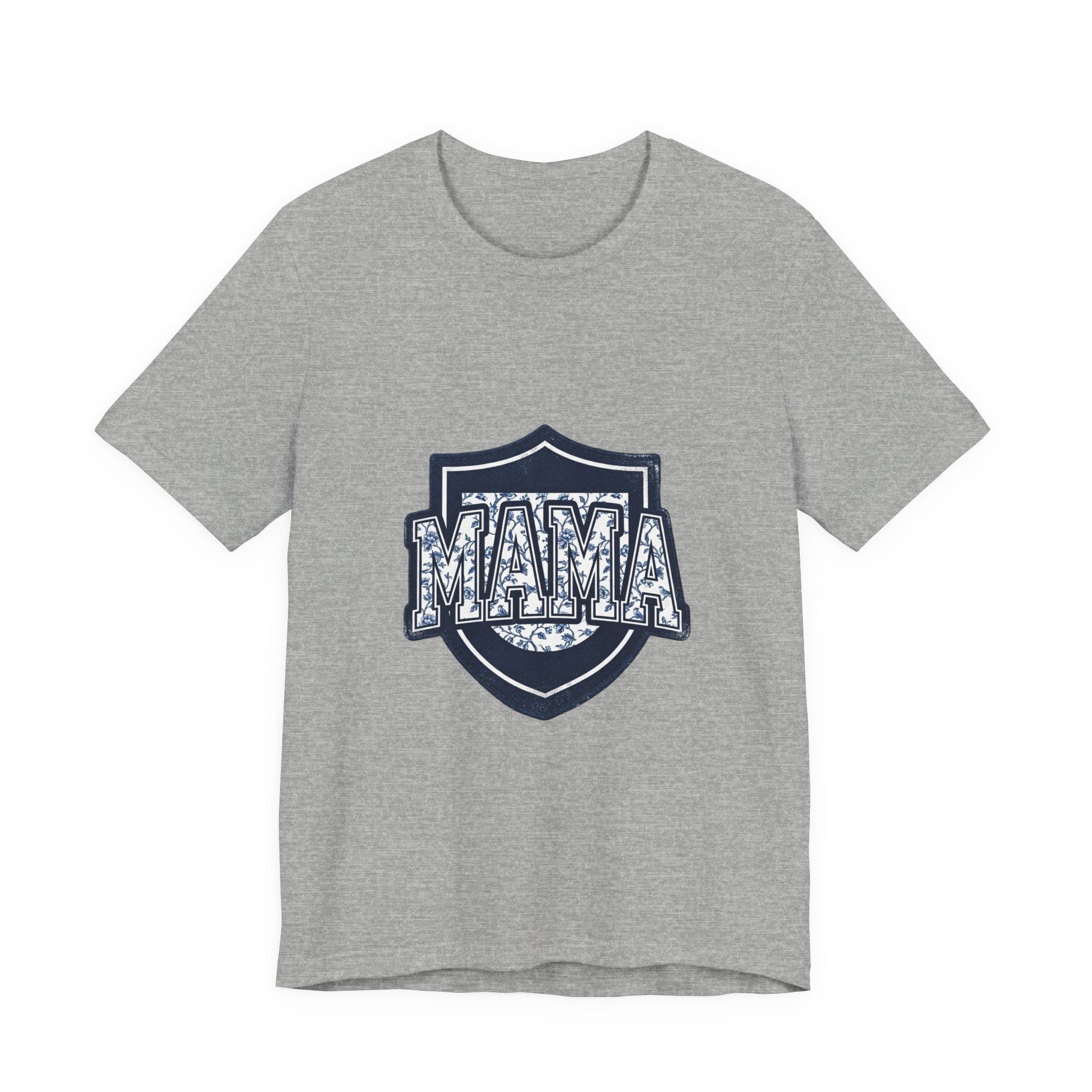 Mama Shield Tee | Mother's Day Mom Shirt, Floral Crest Design
