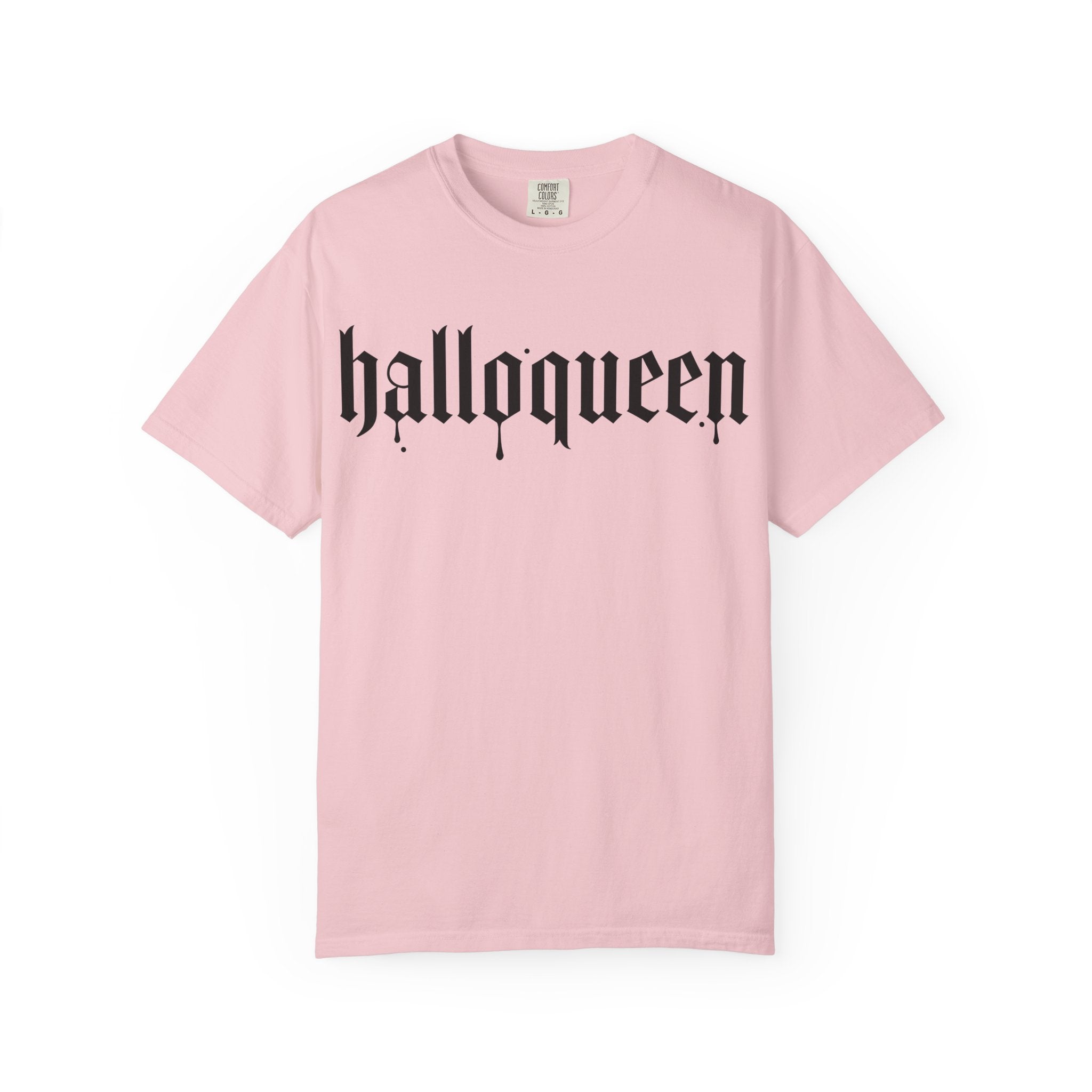 Halloqueen T-Shirt — Gothic Halloween Tee for Women & Allies