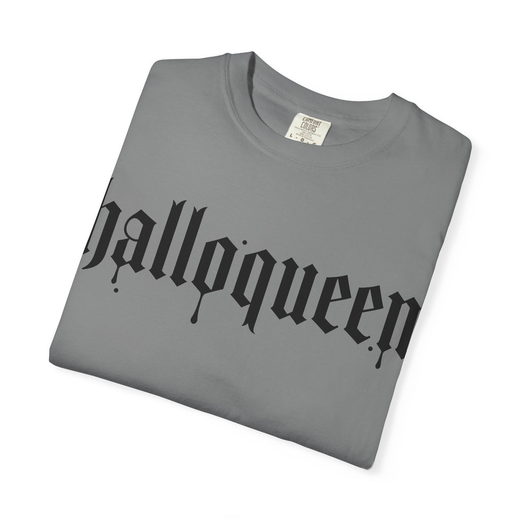 Halloqueen T-Shirt — Gothic Halloween Tee for Women & Allies