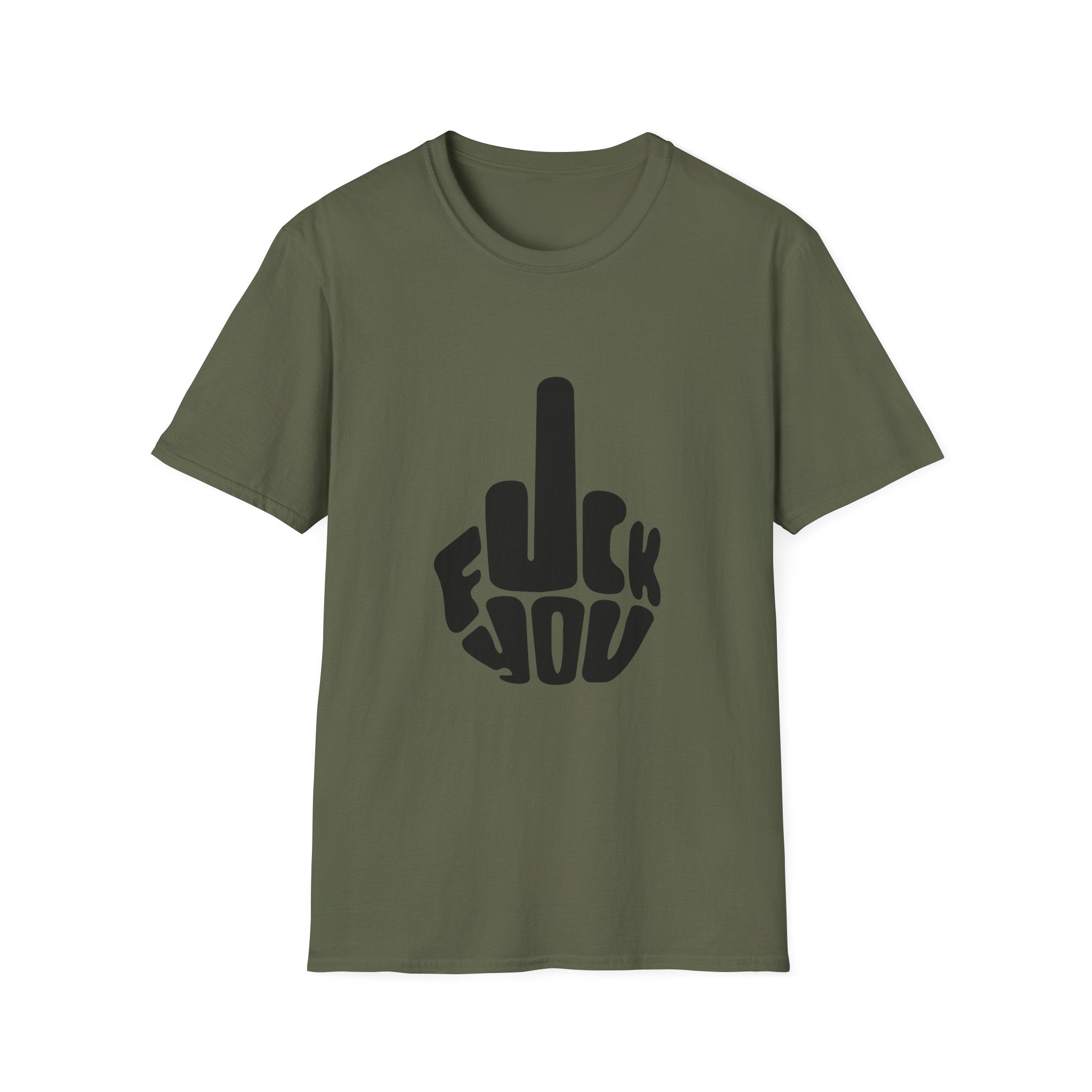 Graphic Tee — Bold "F**k You" Middle Finger Design