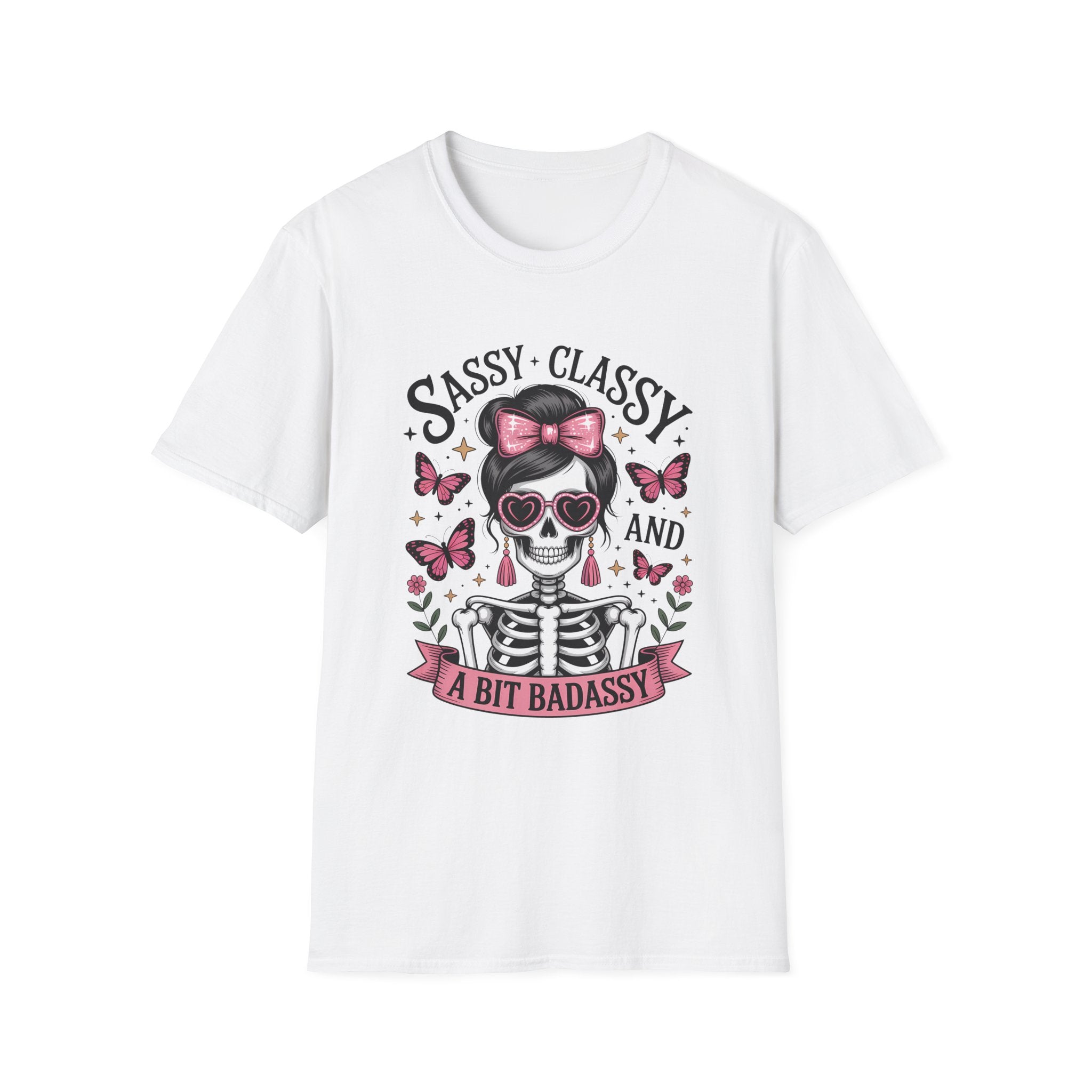 Sassy Classy Skull T-Shirt — "Sassy, Classy and a Bit Badassy" Graphic Tee
