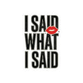 I Said What I Said Sticker | Fashion-Editorial, Boss Energy Kiss-Cut