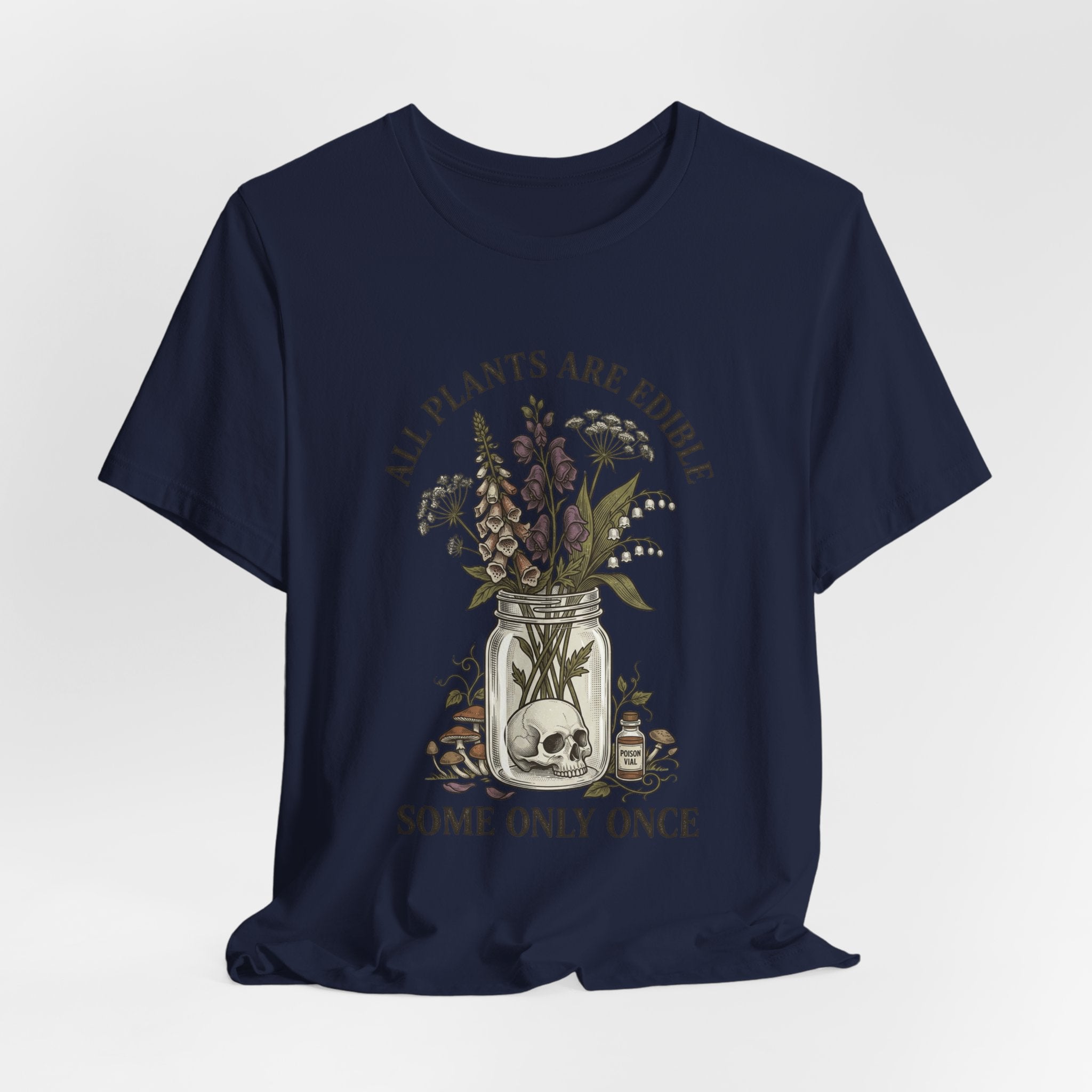 All Plants Are Edible Tee | Vintage Botanical, Dark Nature Humor