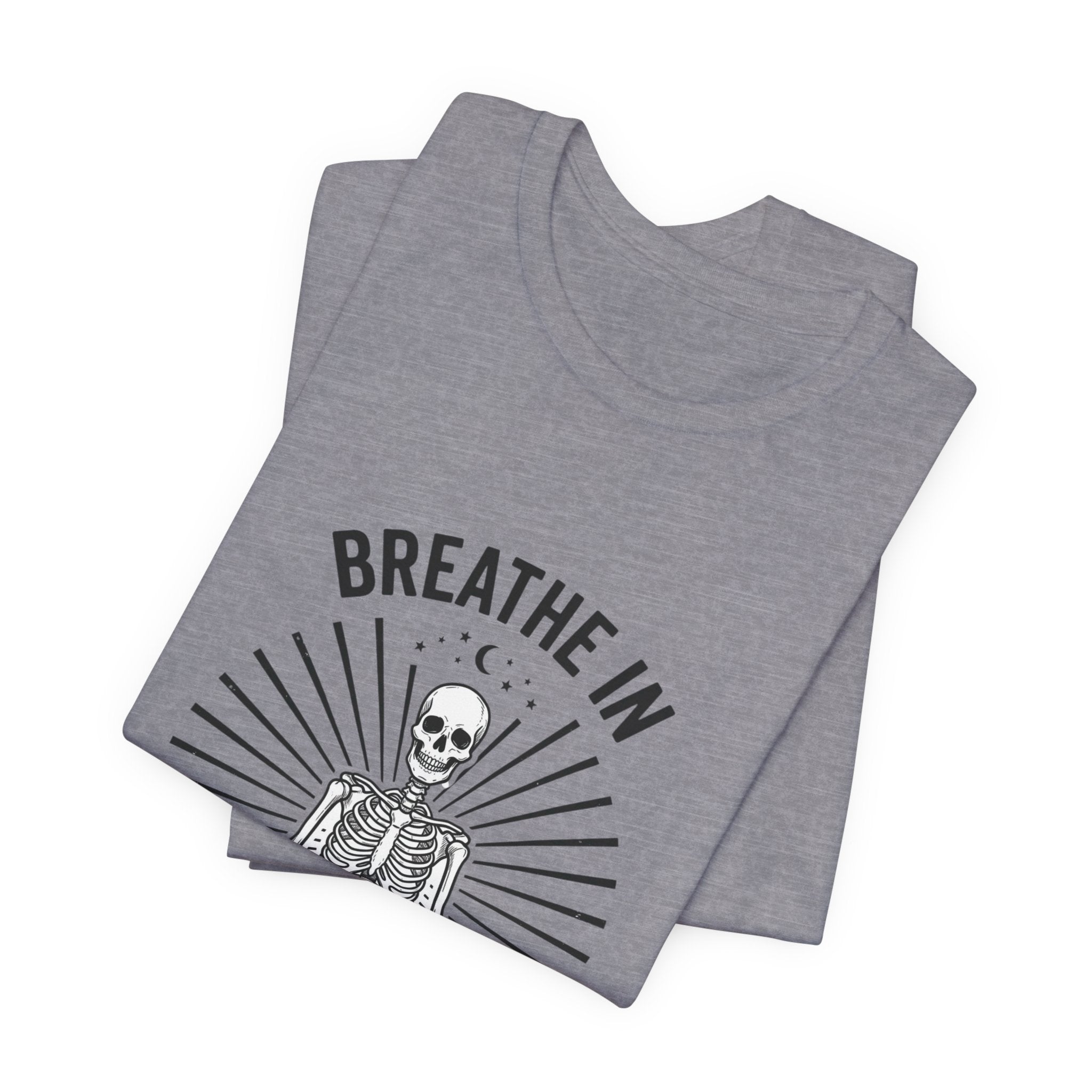 Breathe In Scream Internally Skeleton Tee | Skeleton Humor, Goth Shirt