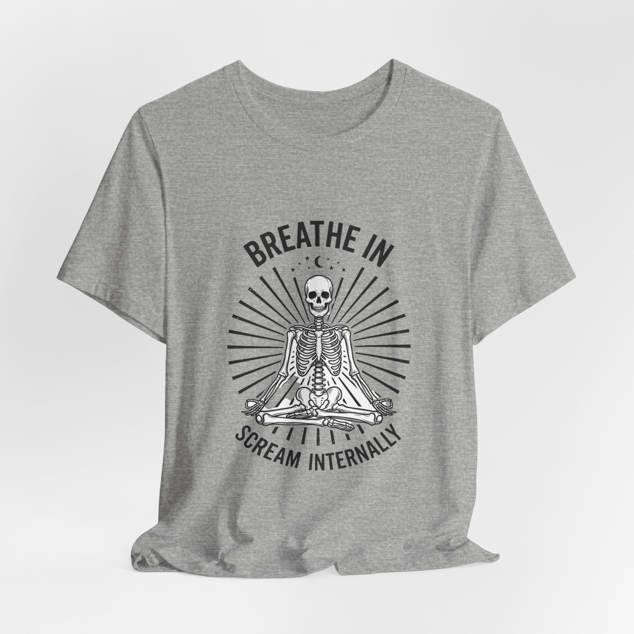 Breathe In Scream Internally Skeleton Tee | Skeleton Humor, Goth Shirt