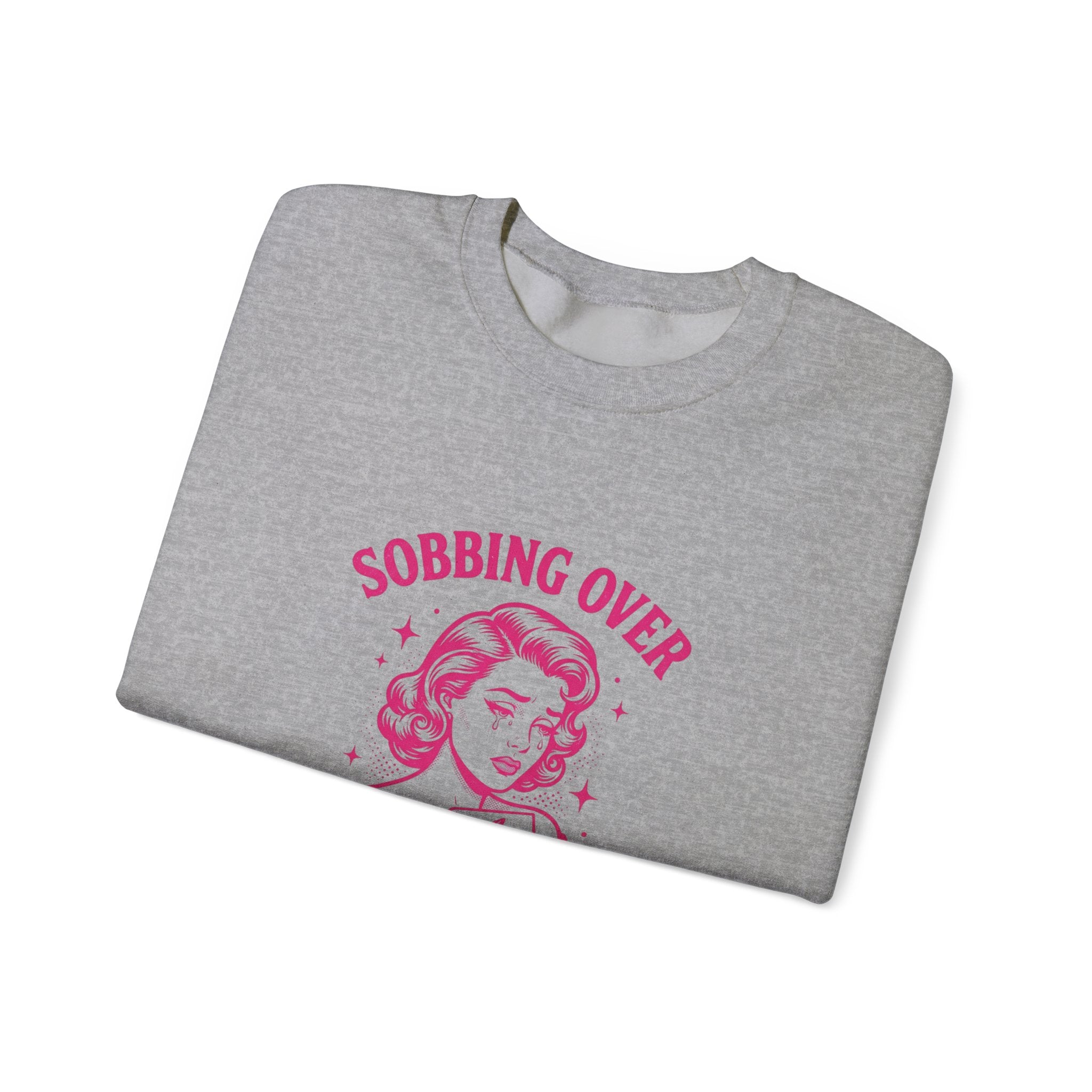 Sobbing Over Fictional Men Sweatshirt | BookTok Romance, Reader Shirt