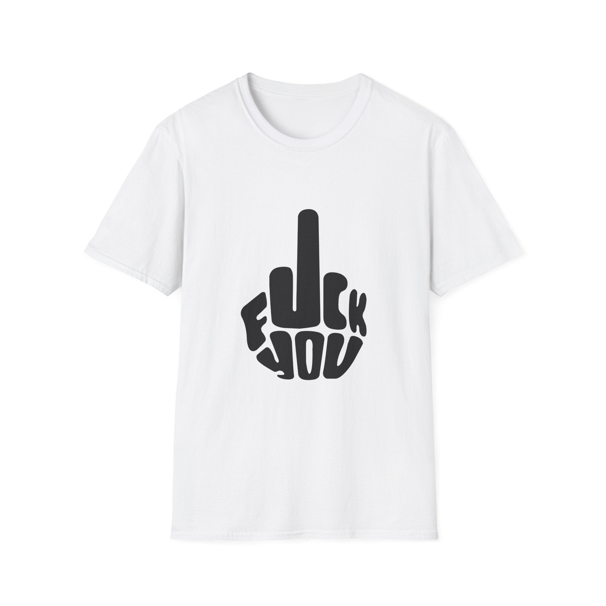 Graphic Tee — Bold "F**k You" Middle Finger Design