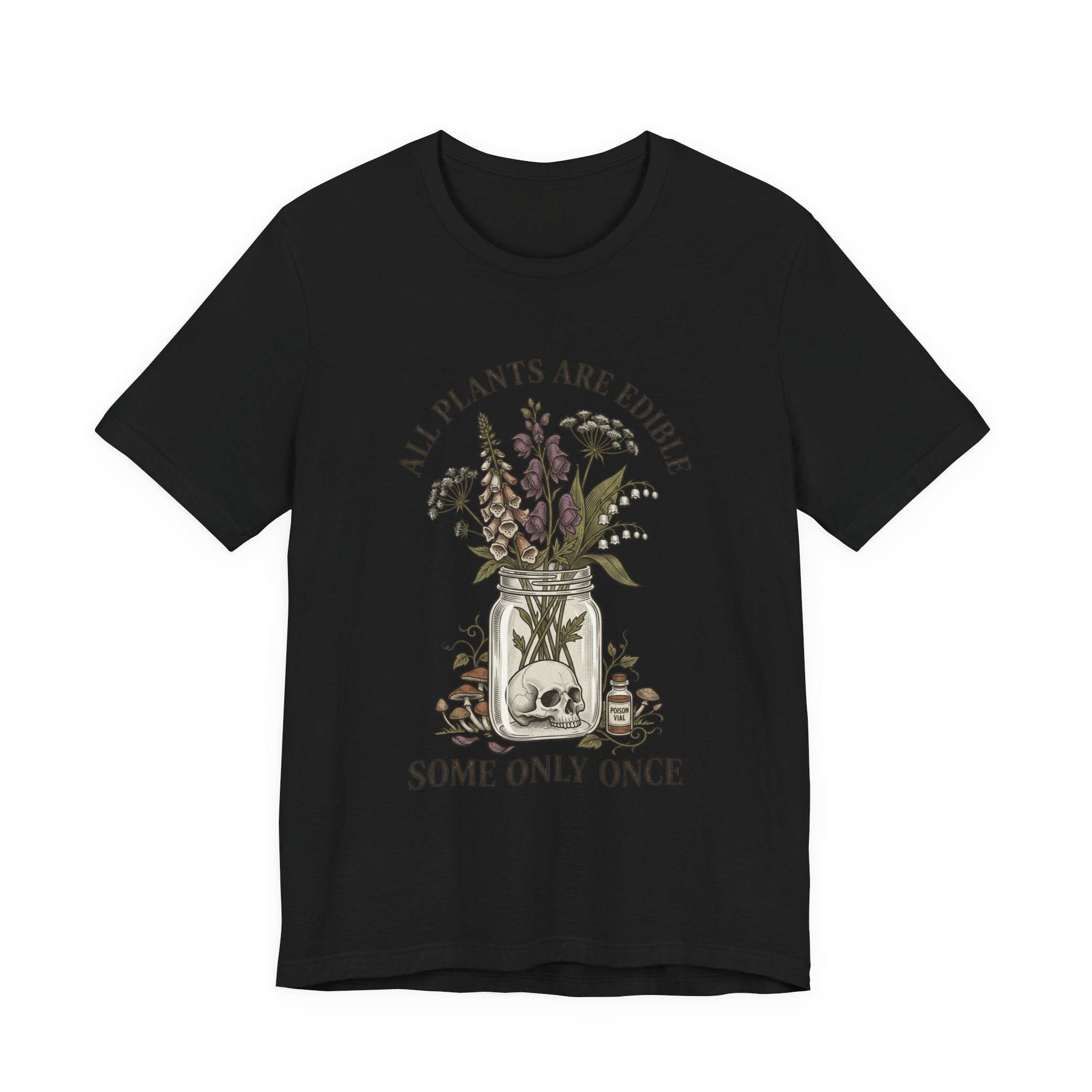 All Plants Are Edible Tee | Vintage Botanical, Dark Nature Humor