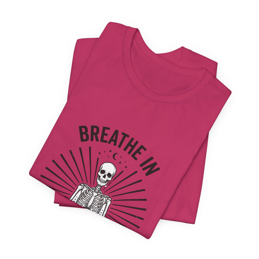 Breathe In Scream Internally Skeleton Tee | Skeleton Humor, Goth Shirt