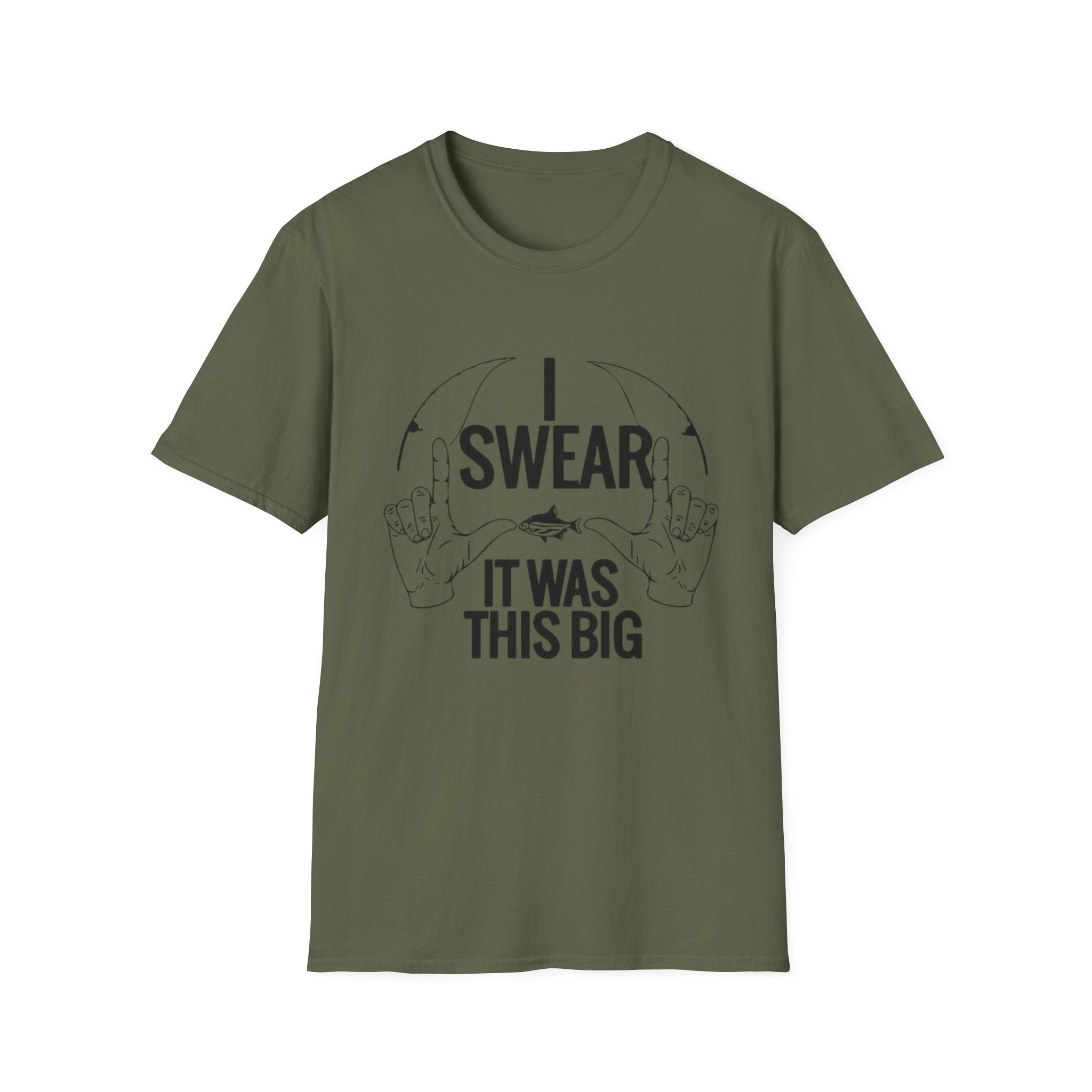 I Swear It Was This Big T-Shirt — Funny Retro Fish Tale Tee