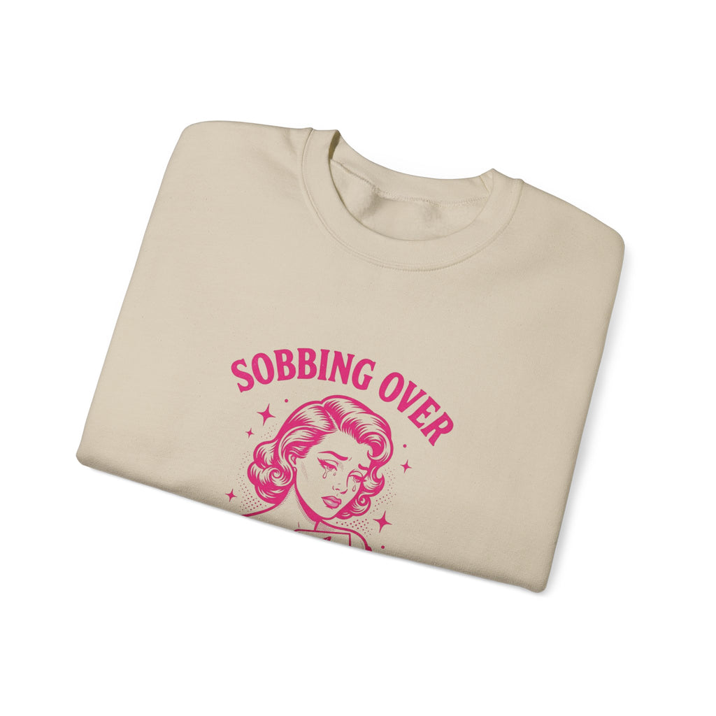 Sobbing Over Fictional Men Sweatshirt | BookTok Romance, Reader Shirt