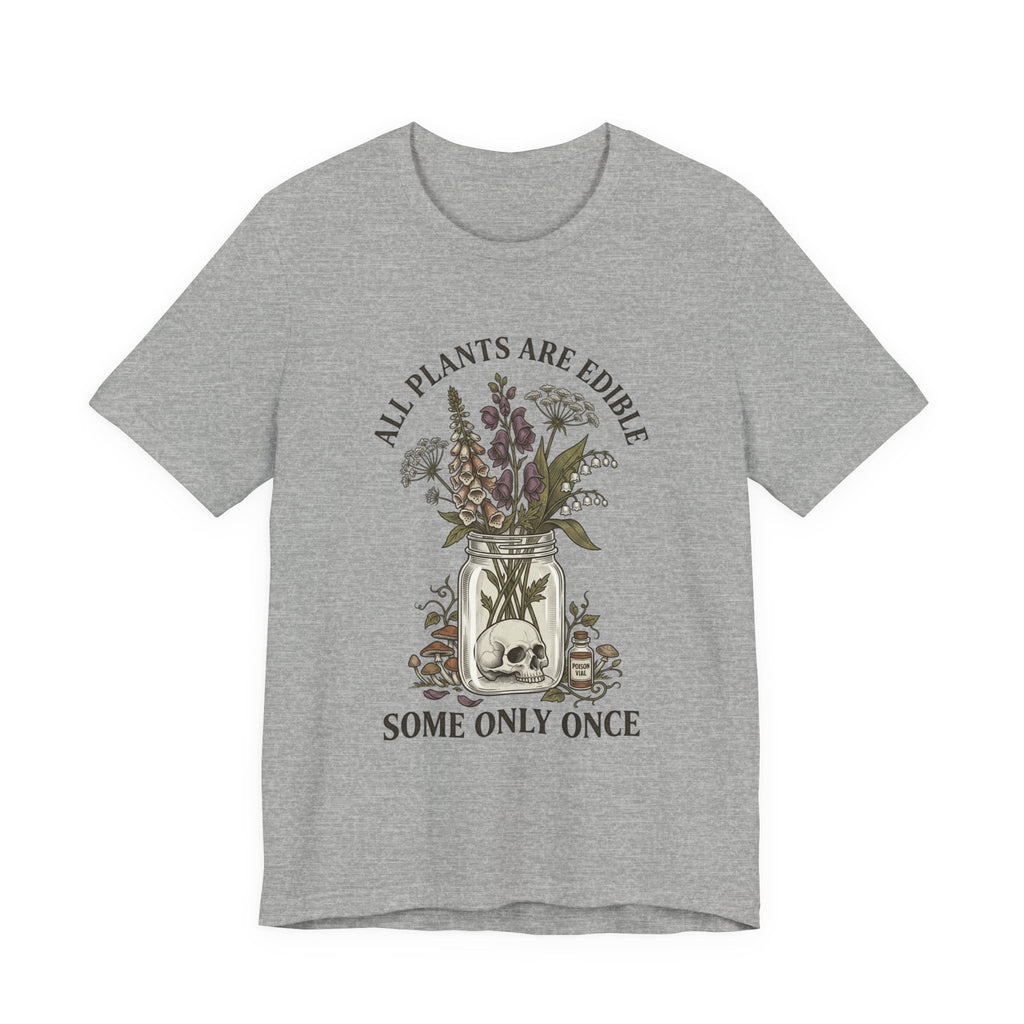 All Plants Are Edible Tee | Vintage Botanical, Dark Nature Humor