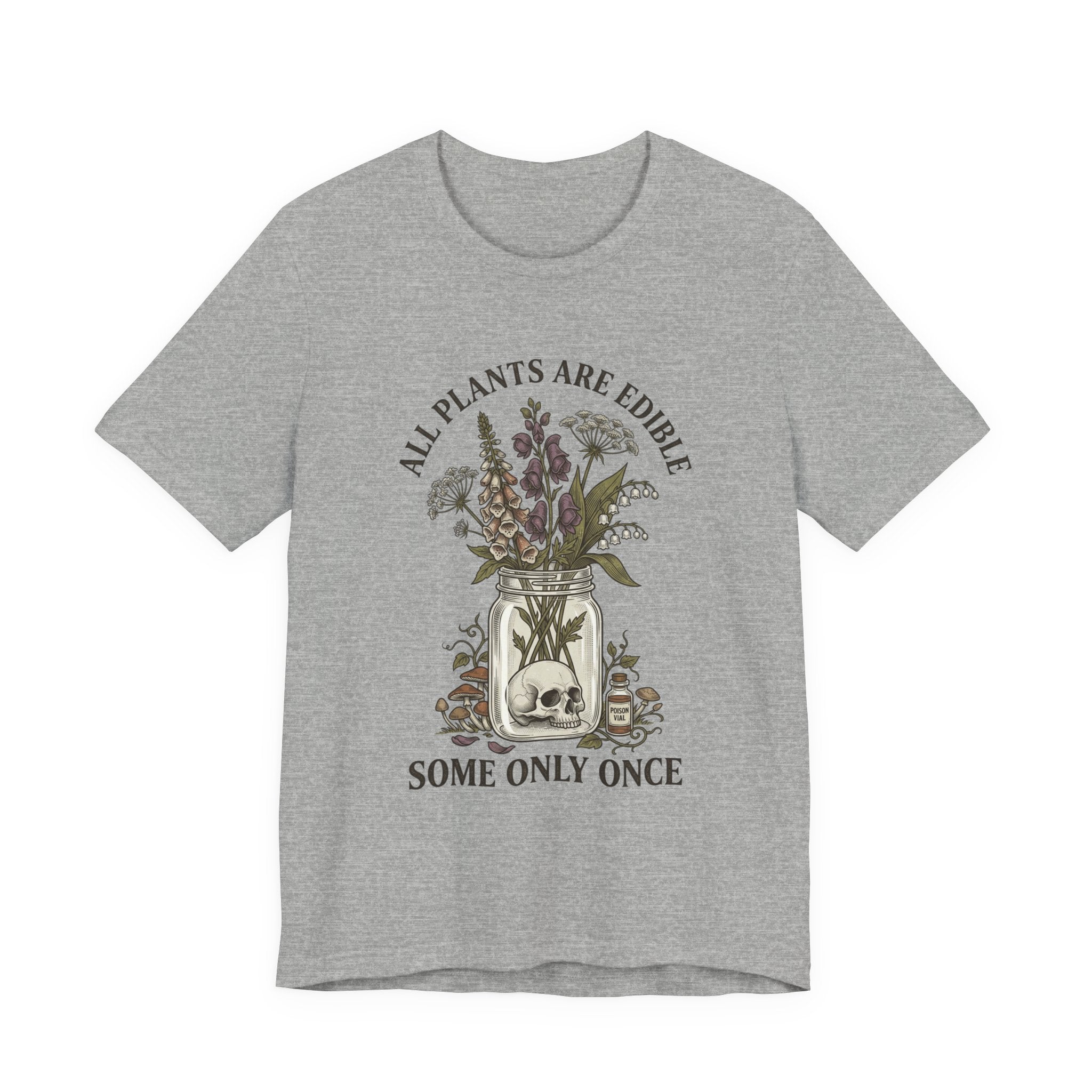 All Plants Are Edible Tee | Vintage Botanical, Dark Nature Humor